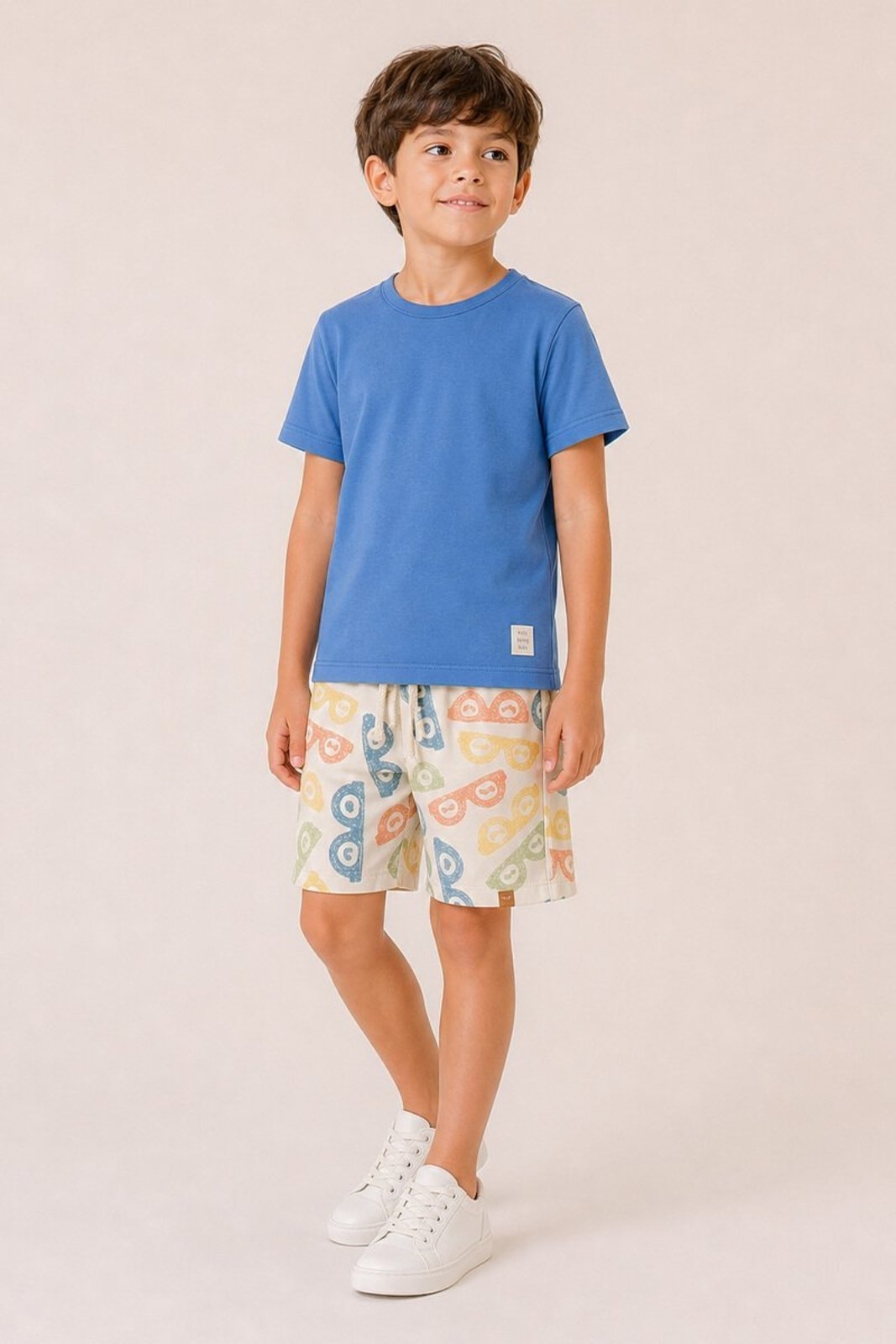 Infantil - Conjunto Bugbee Camiseta Malha Bermuda Molecotton
