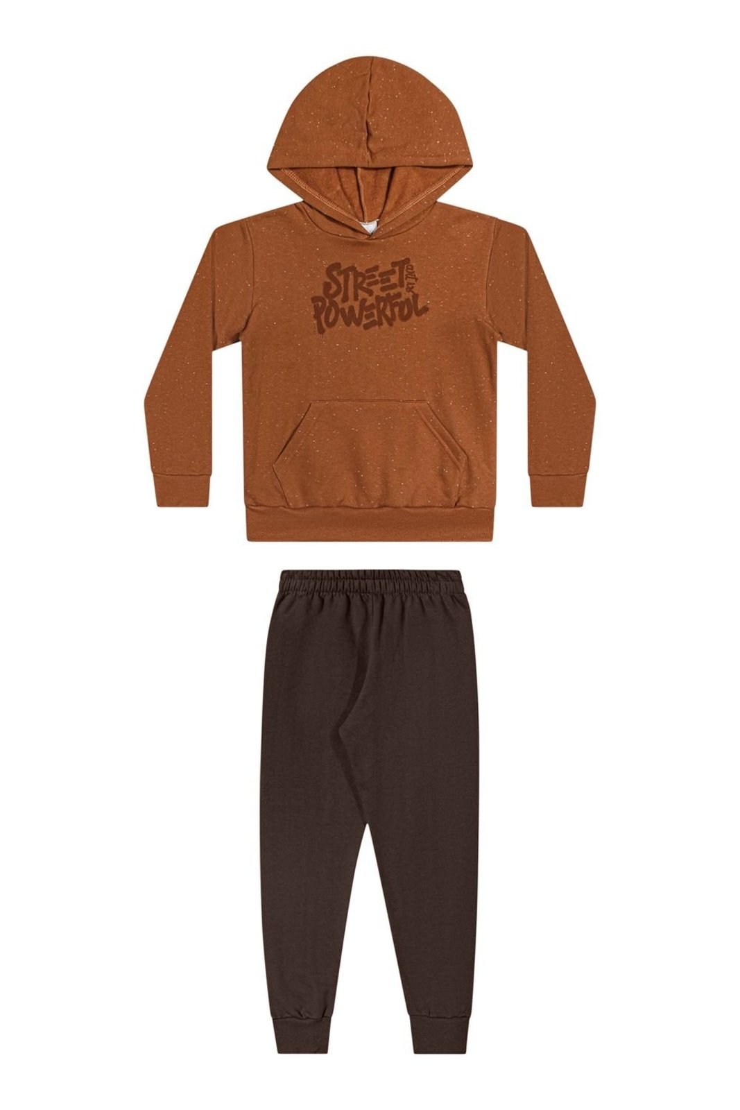Infantil - Conjunto Menino Moletom Botonê Elian Marrom
