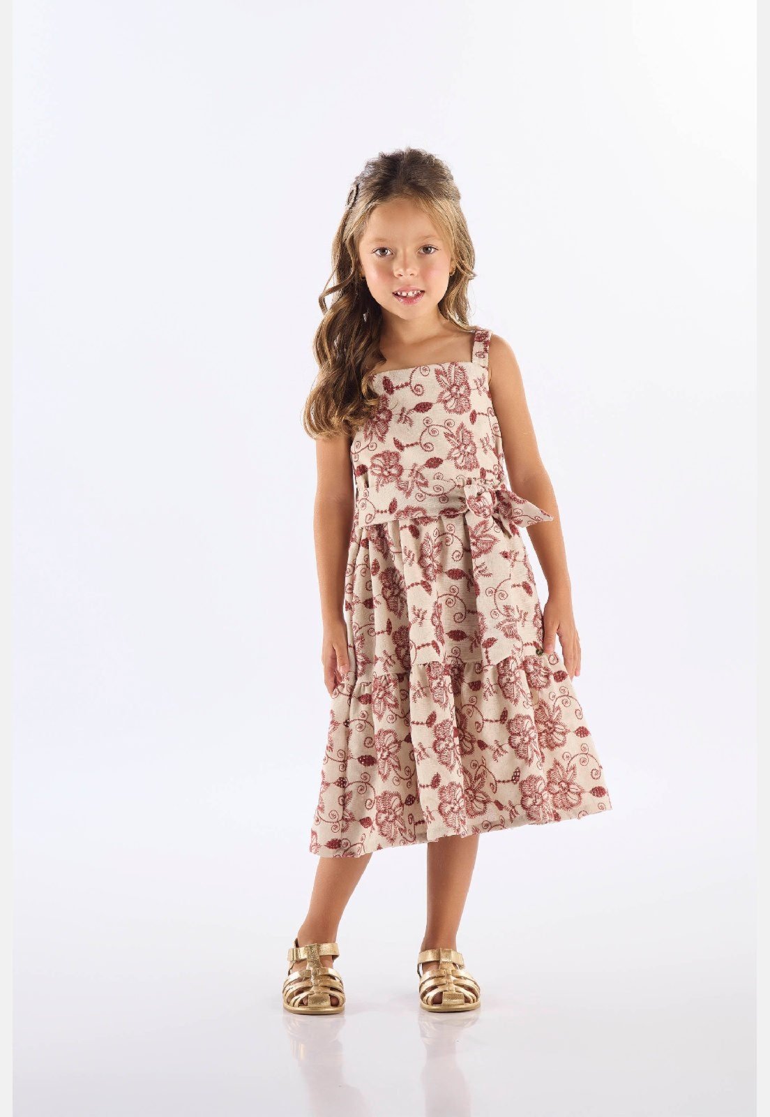 Infantil - Vestido Regata Alças Forro Up Baby Vermelho