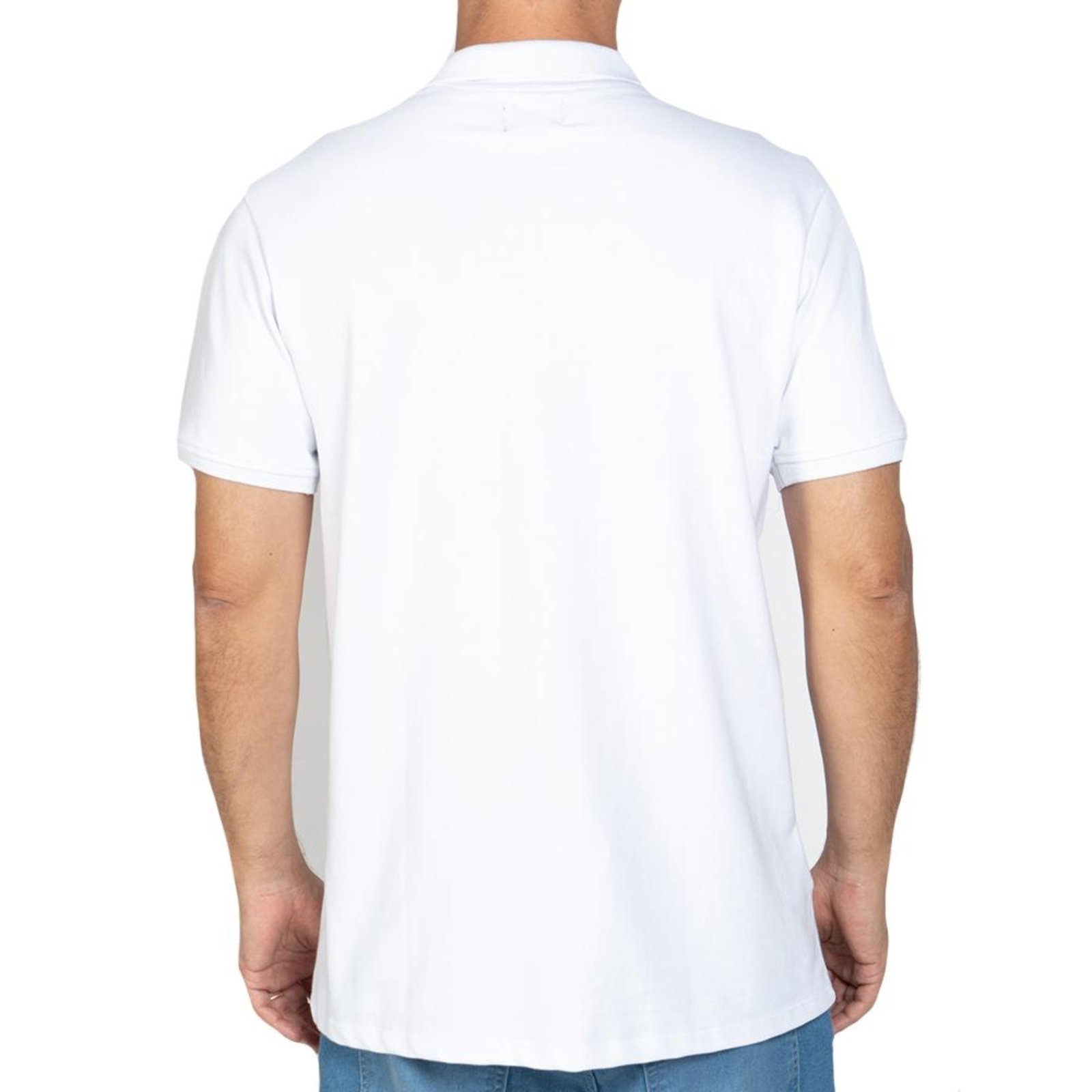 Camisa Quiksilver Polo Embroidery Piquet WT25 Branco
