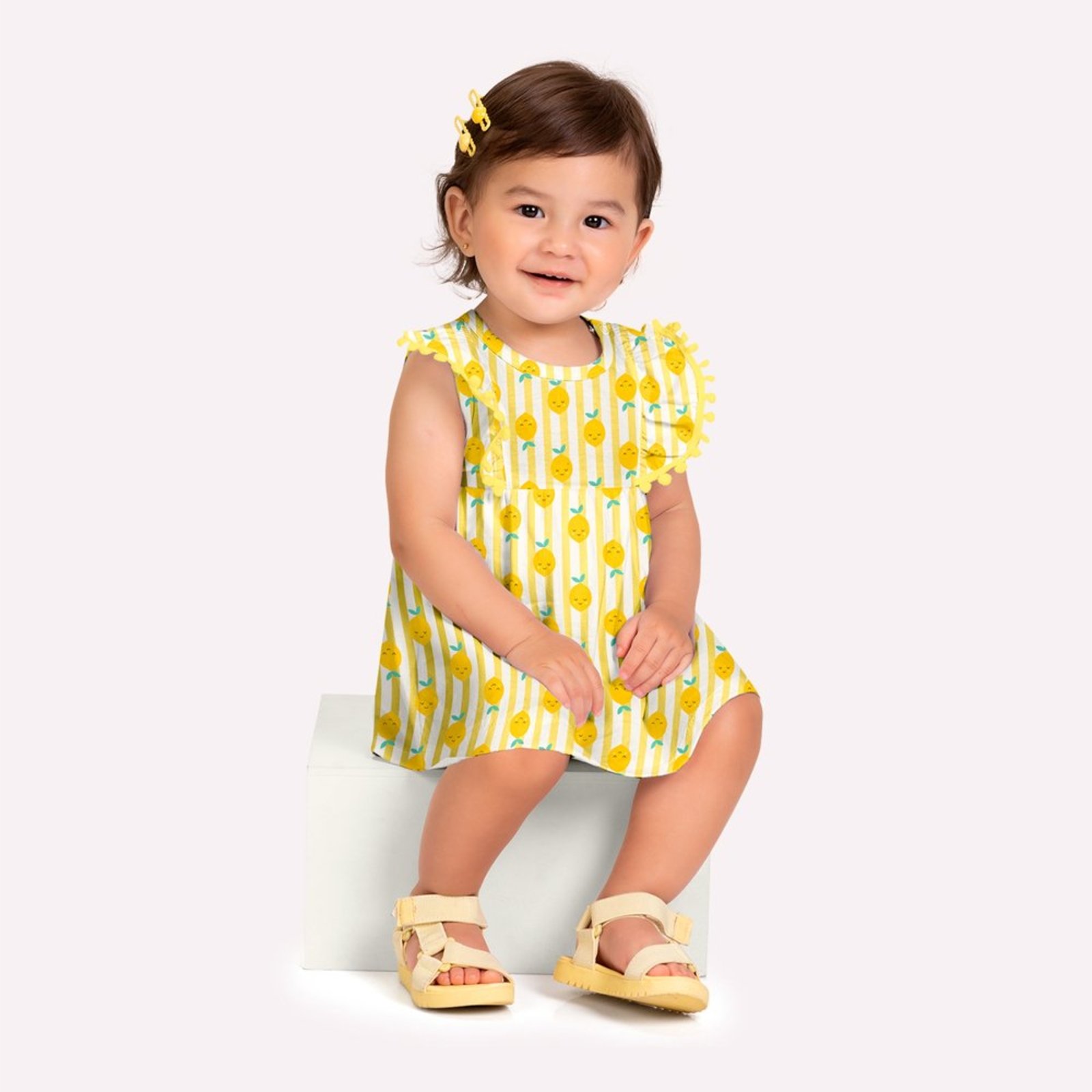 Infantil - Vestido Menina Frutas Kyly