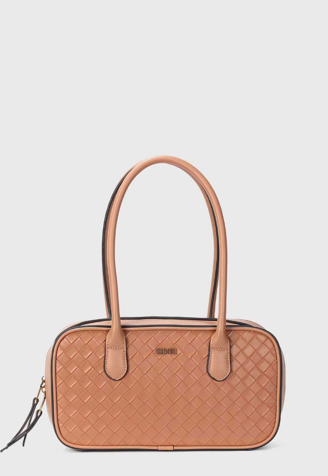 Bolsa Feminina Santa Lolla Estruturada Tramada Nude