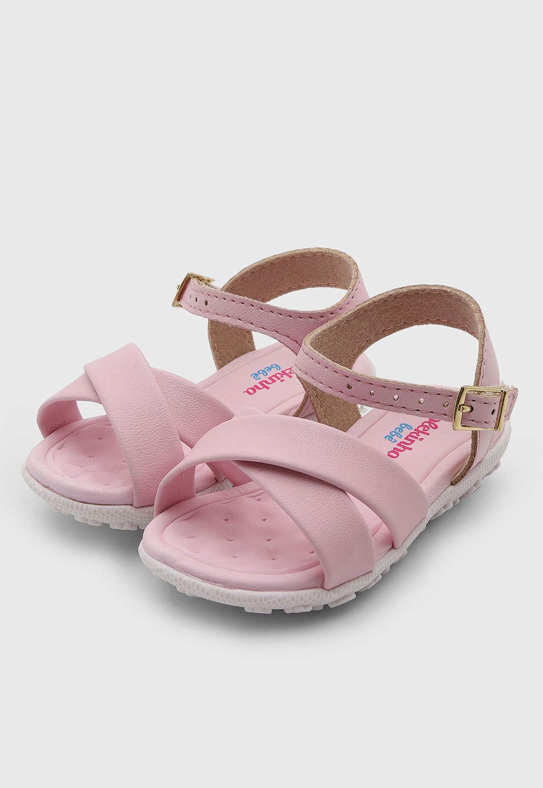 Infantil - Sandália Molekinha Tiras Cruzadas Rosa