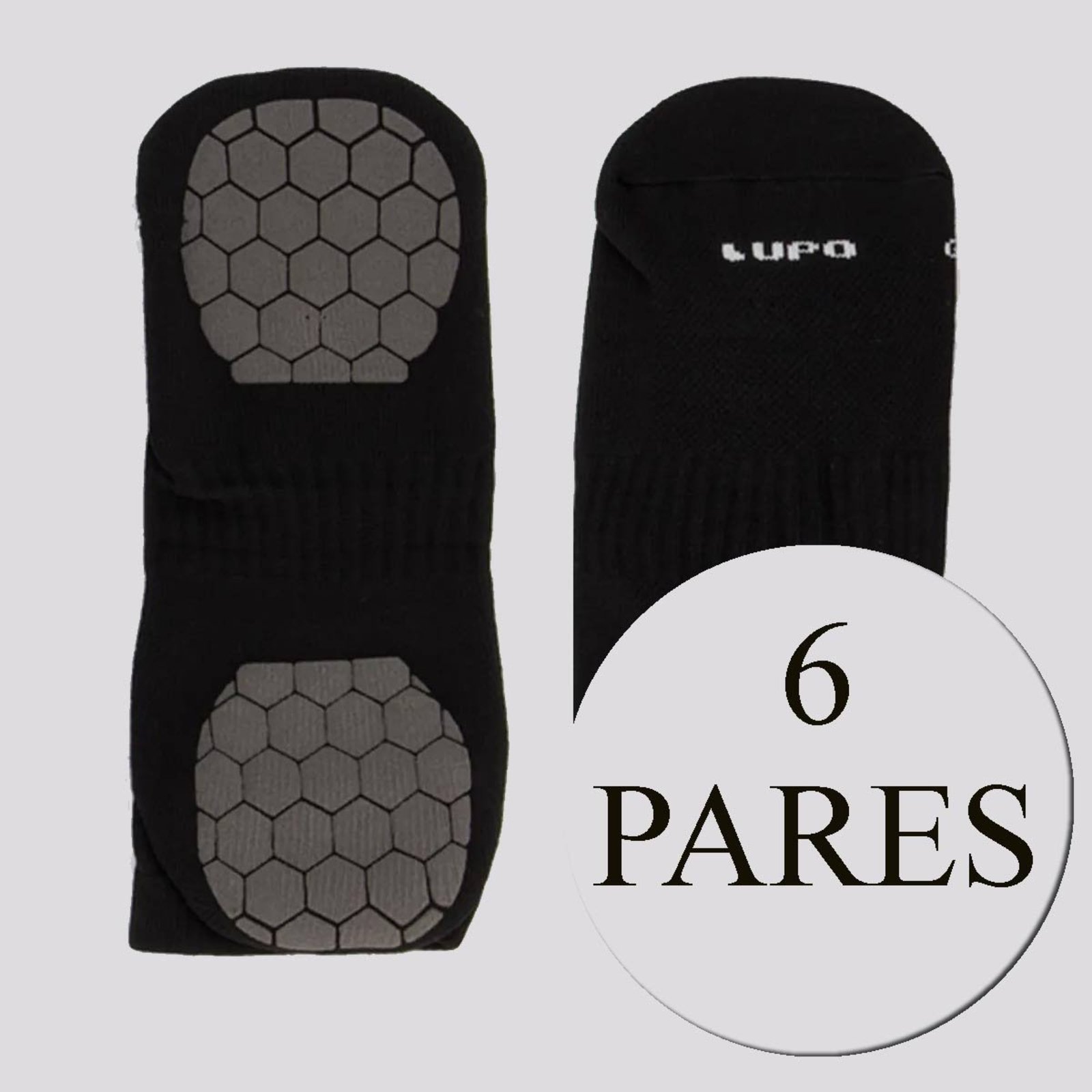 Kit 6 Pares de Meia Lupo Performace Antiderrapante