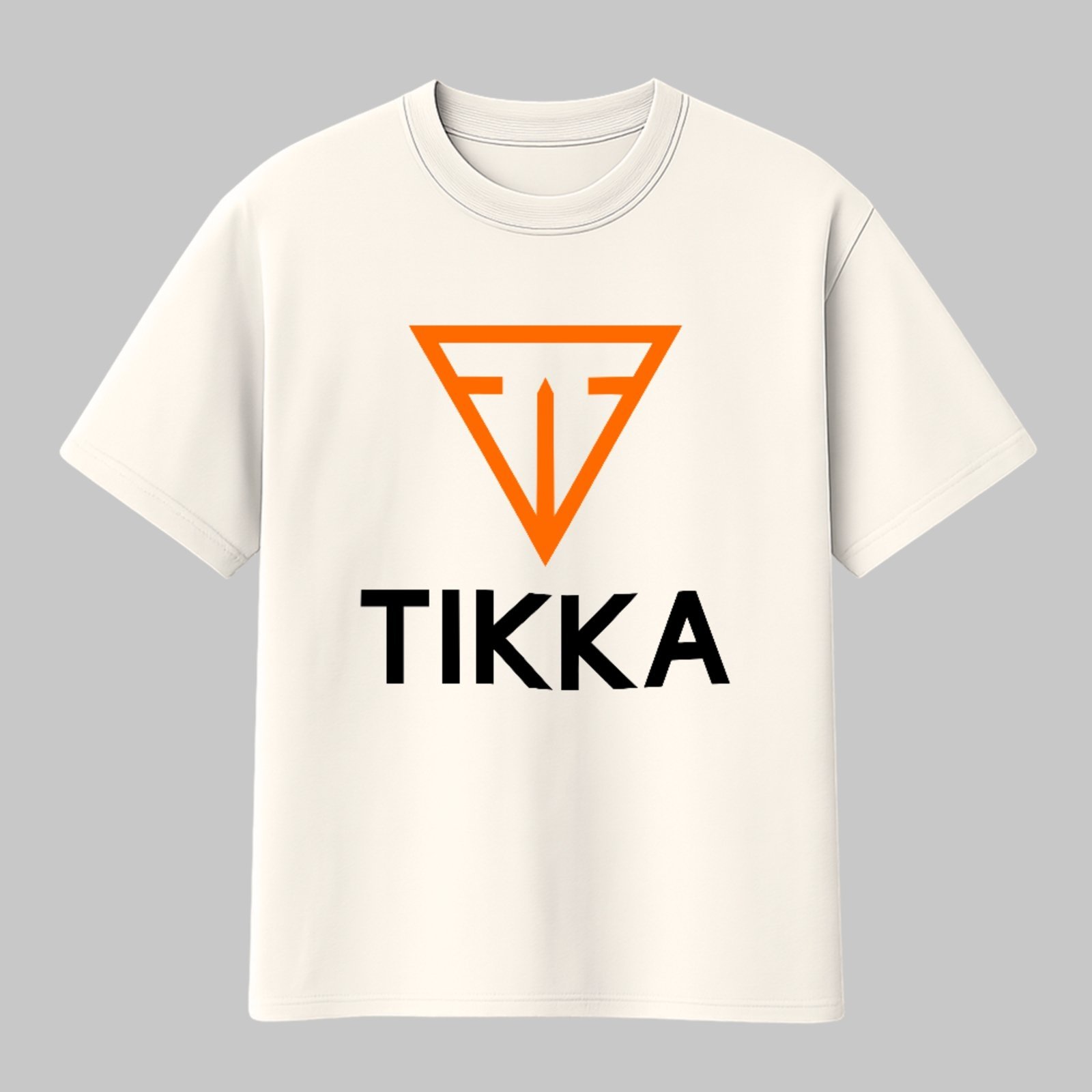 Camiseta Básica Tikka Design Minimal Streetwear Premium Off White