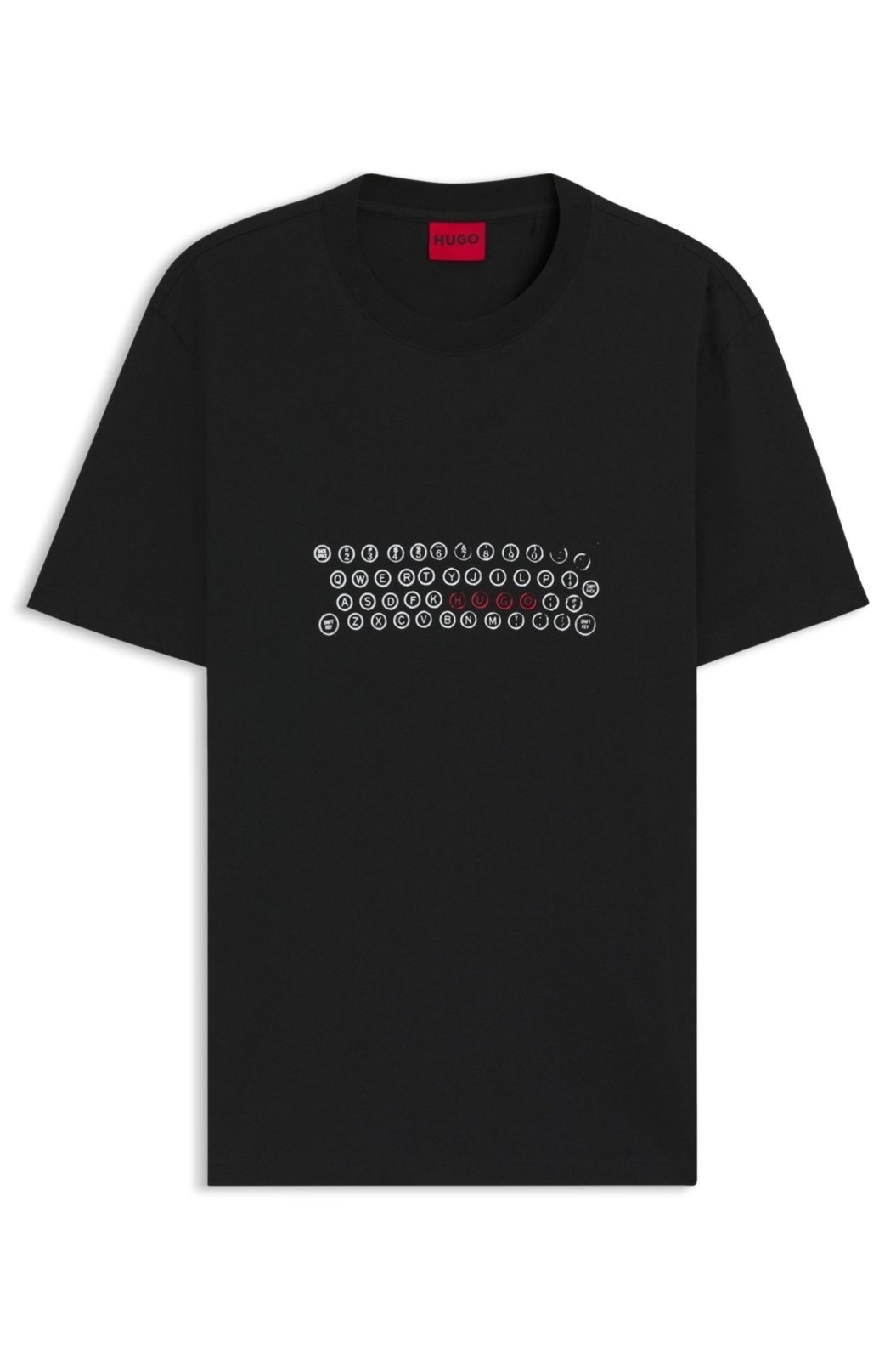 Camiseta Em Jersey De Algodão Com Arte Estampada