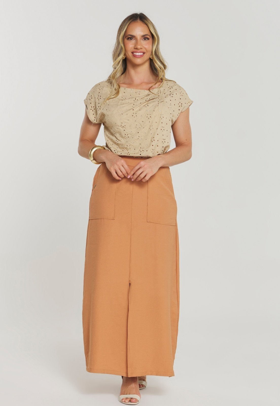 Blusa Rudély Laise Bege