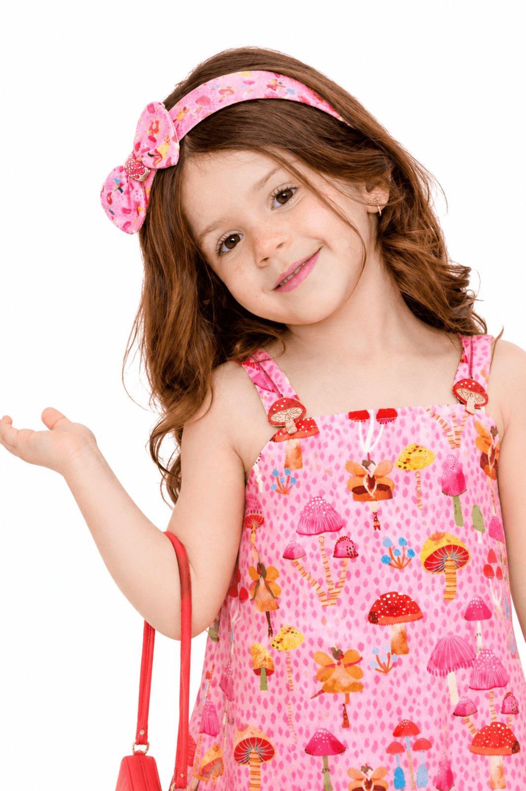 Infantil - Arco Menina Bosque das Fadas Alphabeto Rosa Rosa