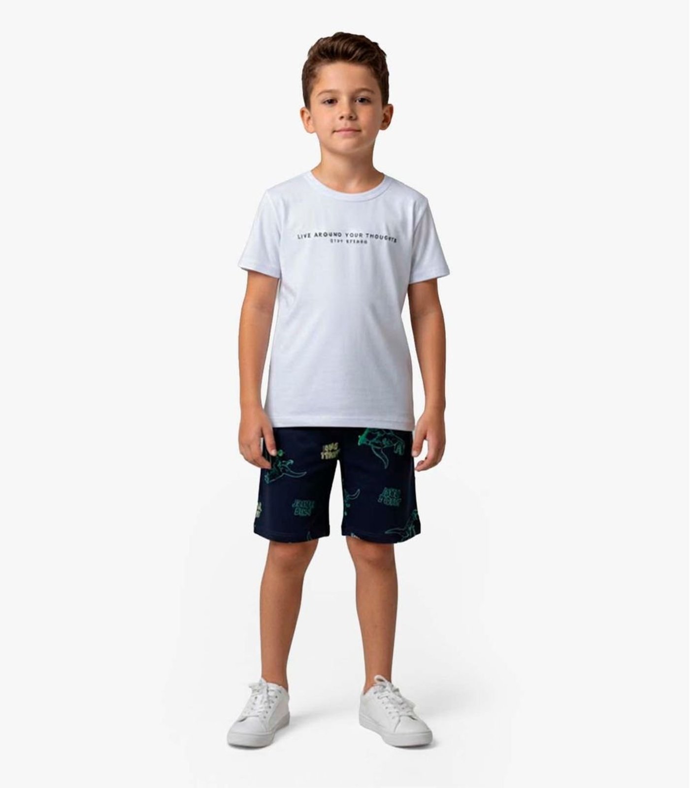 Infantil - Conjunto Camiseta e Bermuda Select Azul