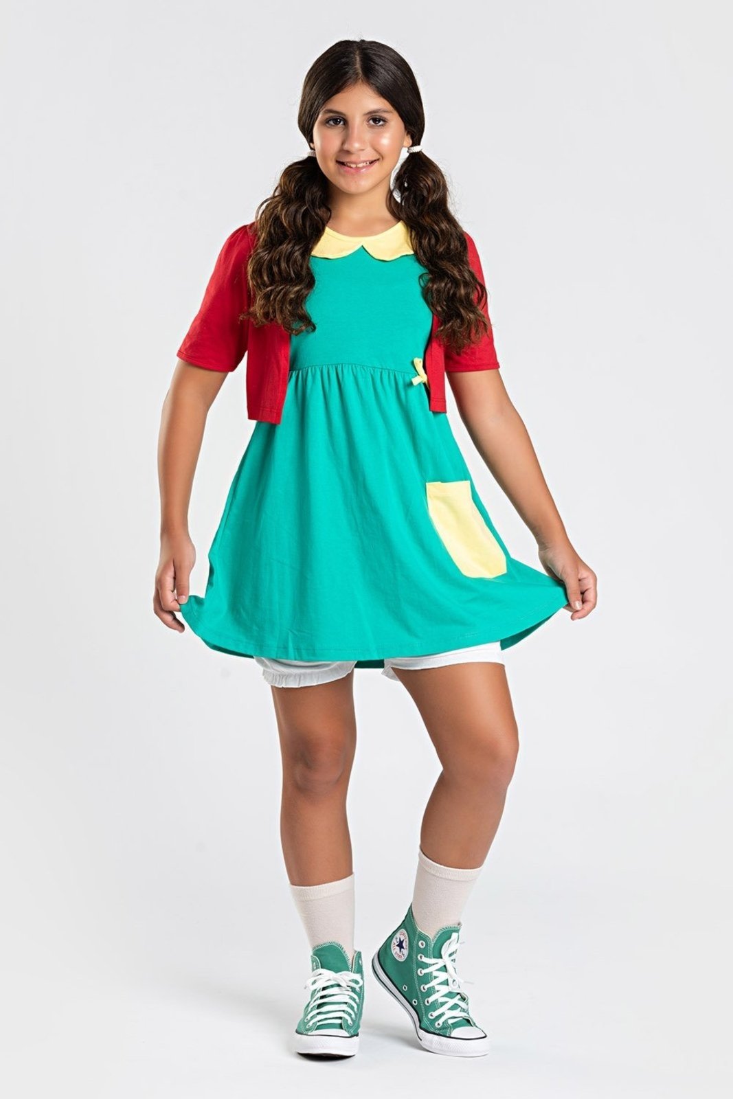 Infantil - Conjunto Bem Vestir Fantasia Menina Personagem
