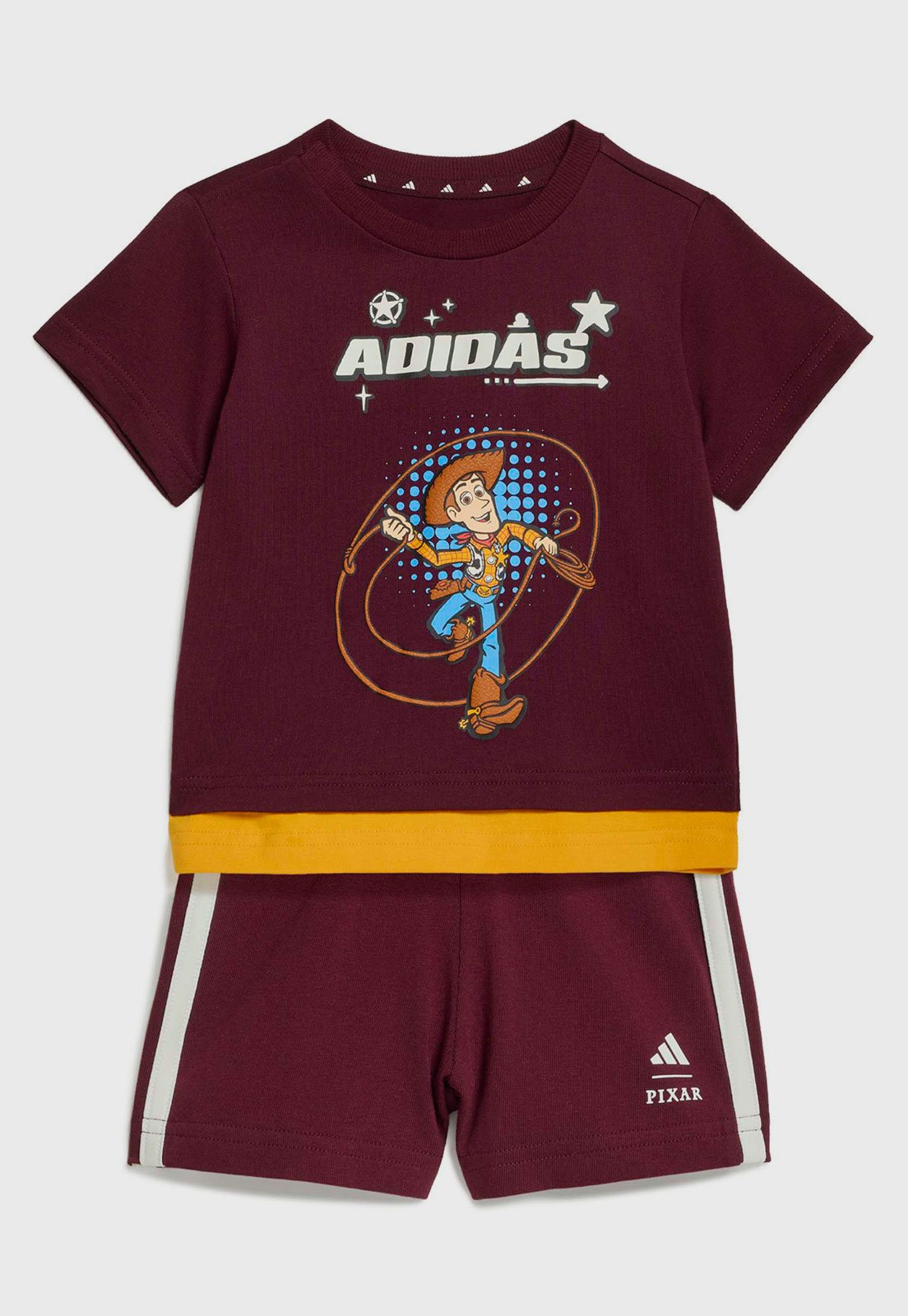 Conjunto Curto adidas Sportswear Pixar Woody Vinho