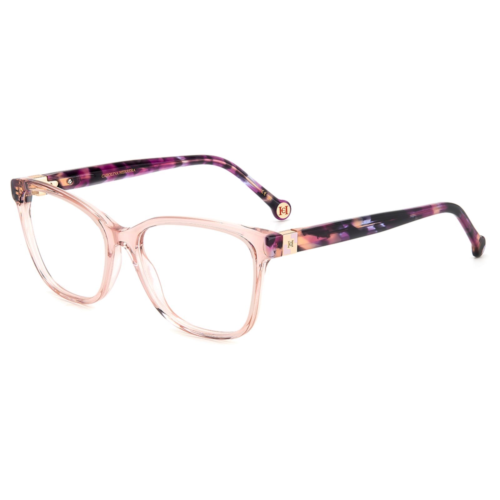 Armação de Óculos Carolina Herrera Her 0239 1EZ – Rosa Crystal 55