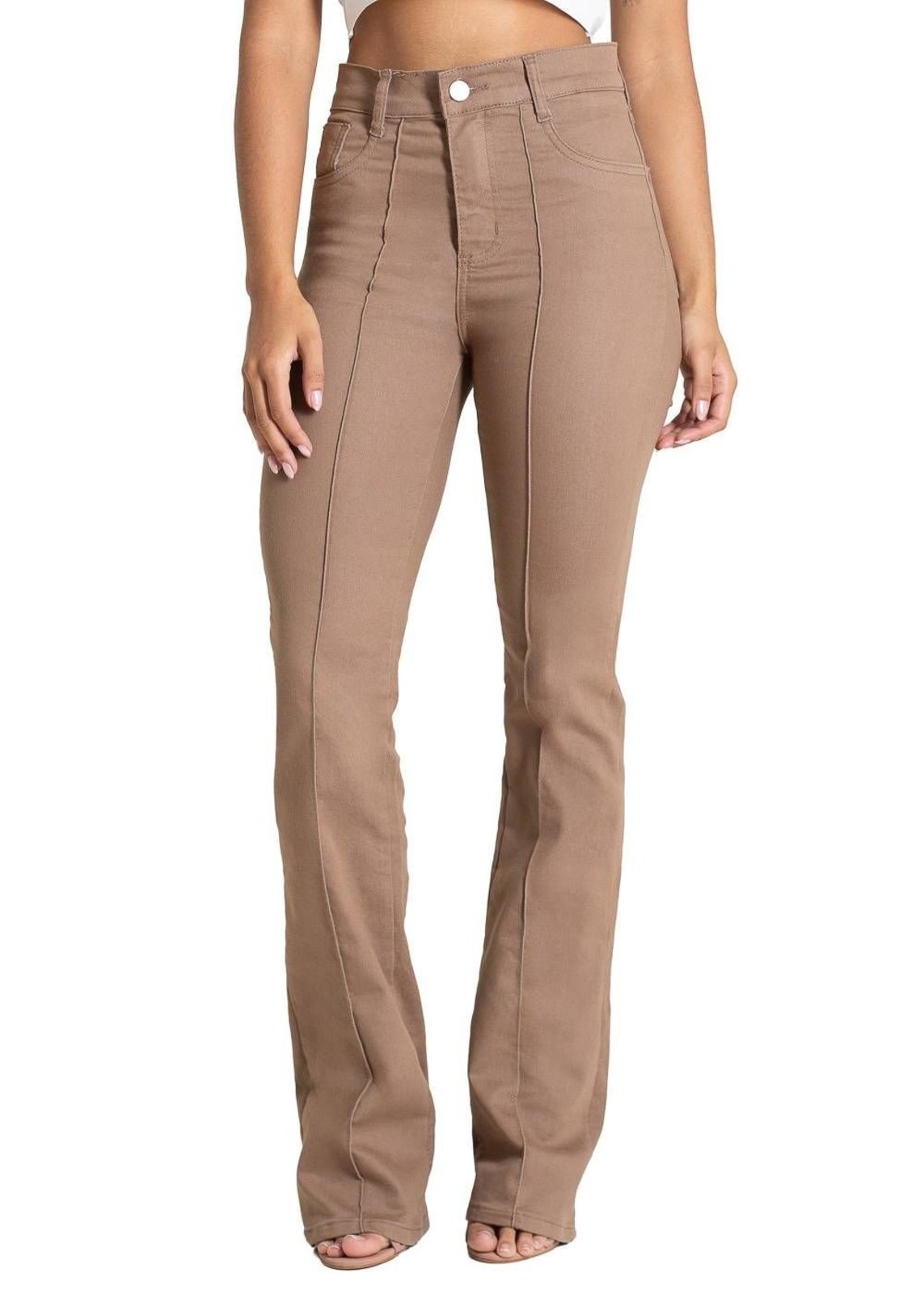 Calça Sarja Sawary Boot Cut - 283671 - Marrom - Sawary