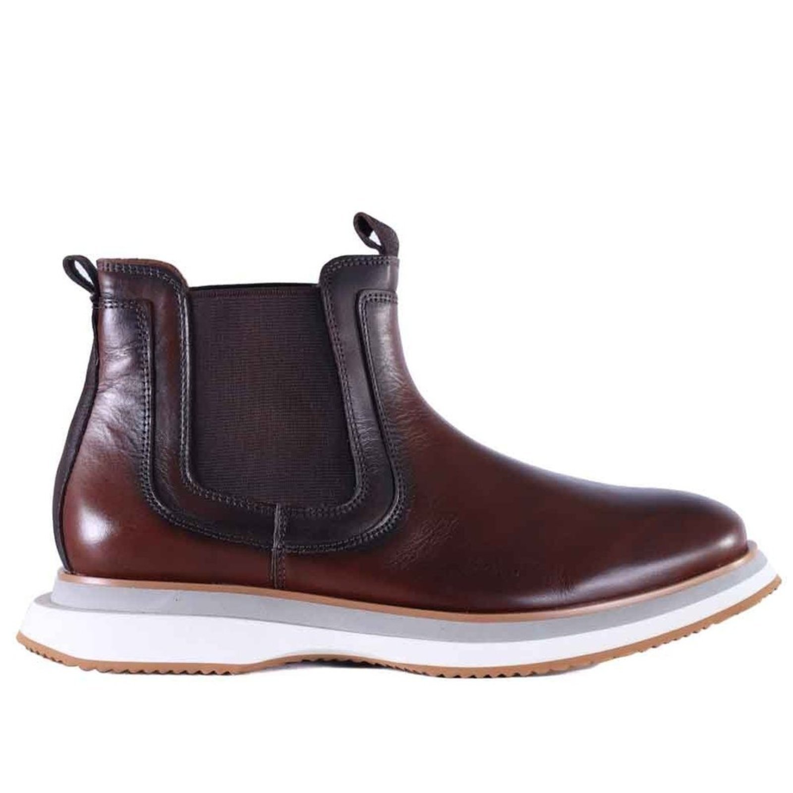 Bota Chelsea Masculina em Couro Zariff Lon022 Zariff Marrom