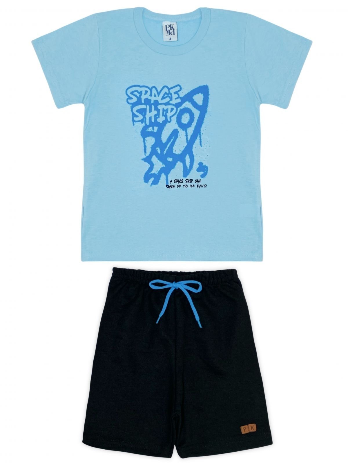 Vista 2 Infantil - Conjunto Platinum Space Ship Claro PLATINUM KIDS azul PLATINUM KIDS azul