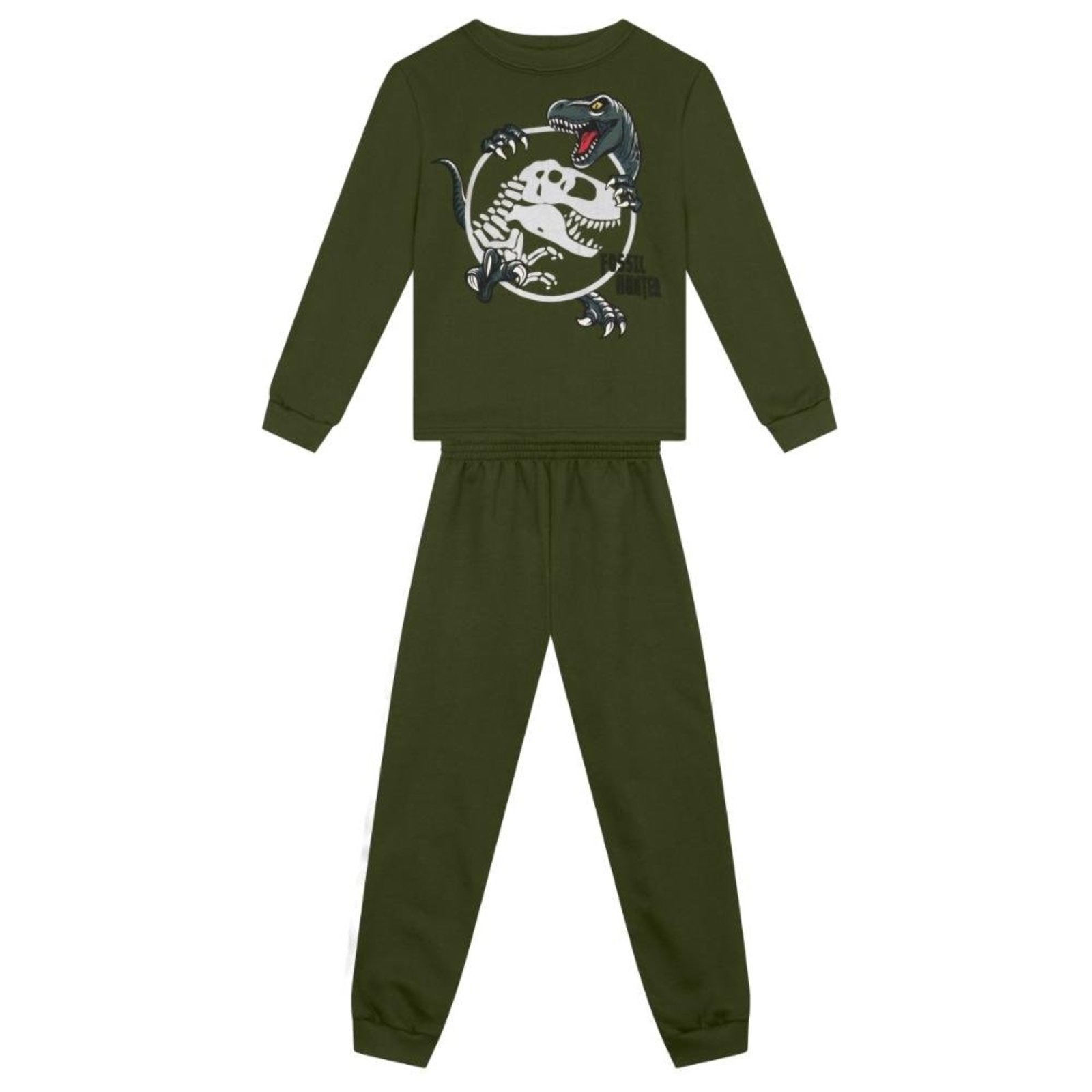 Infantil - Conjunto em moletom de dinossauro Brandili