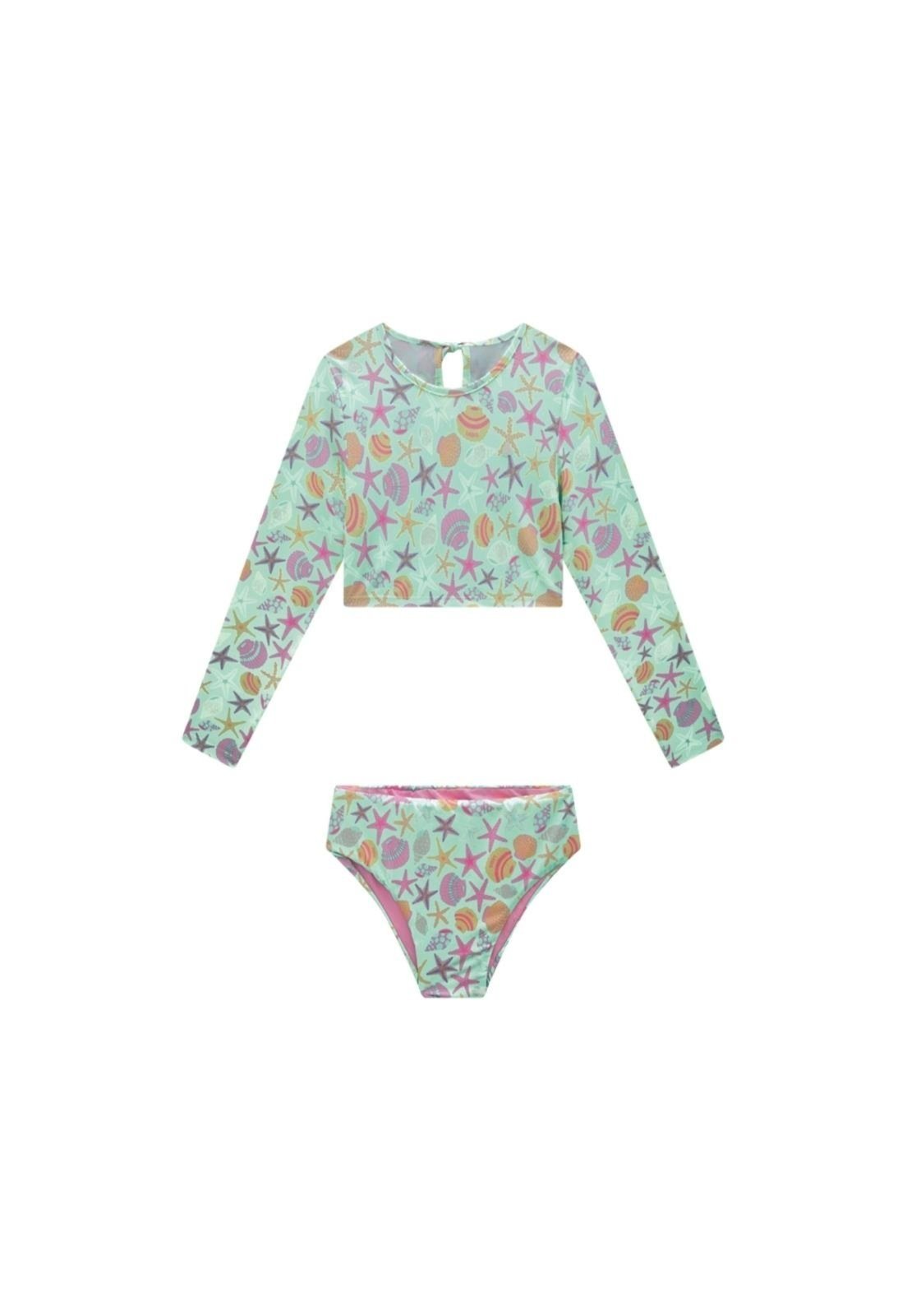 Vista 2 Conjunto De Praia Menina EASY NINA GO 10 verde Nina Go verde