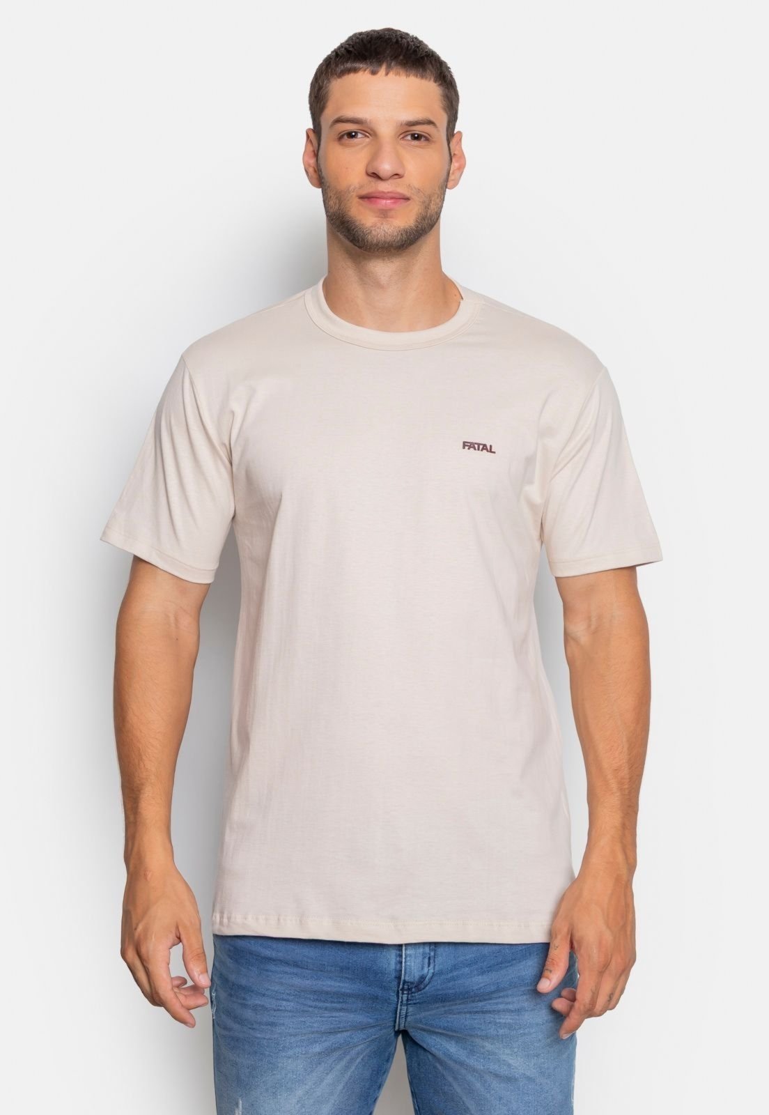 Camiseta Fatal Fashion Basic Hot Areia