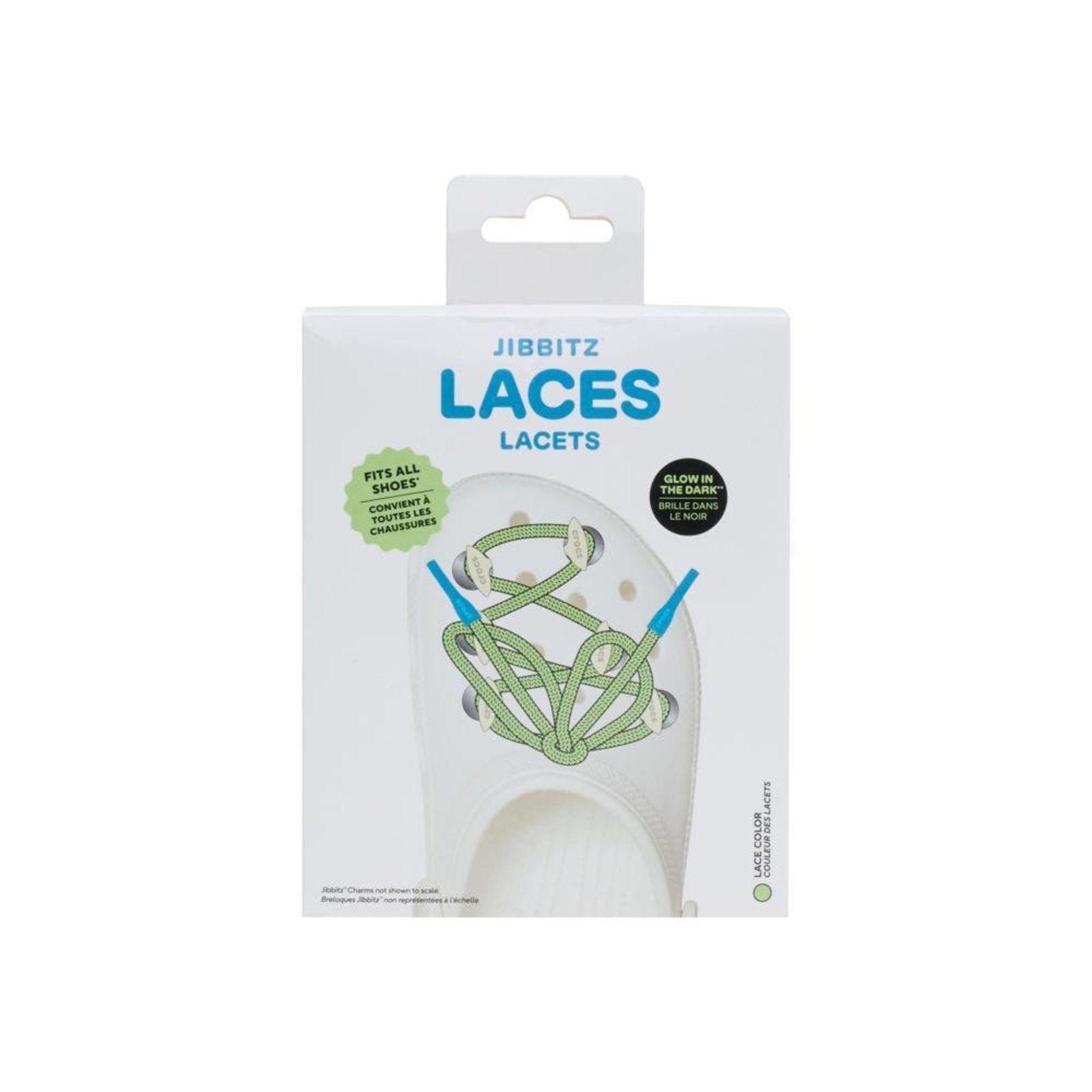 Infantil - Jibbitz™ Cadarço Brilha No Escuro Pack Único Branco