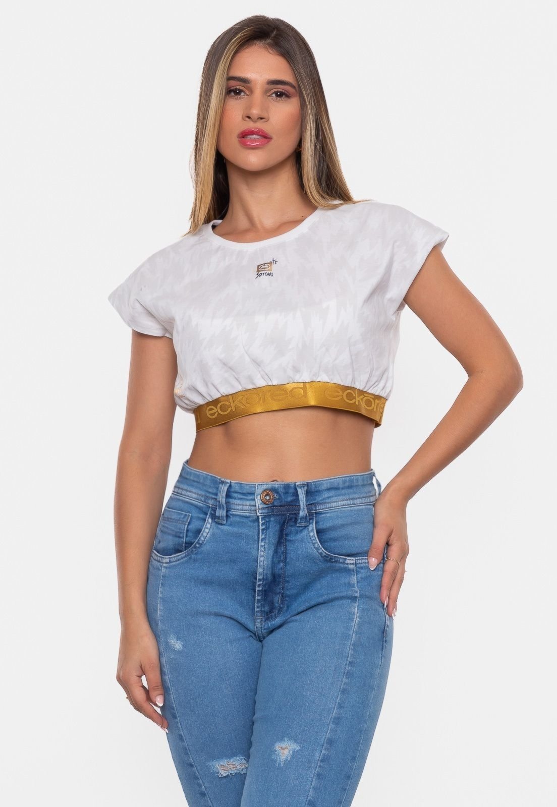 Camiseta Ecko Feminina Especial 30 Anos Off White