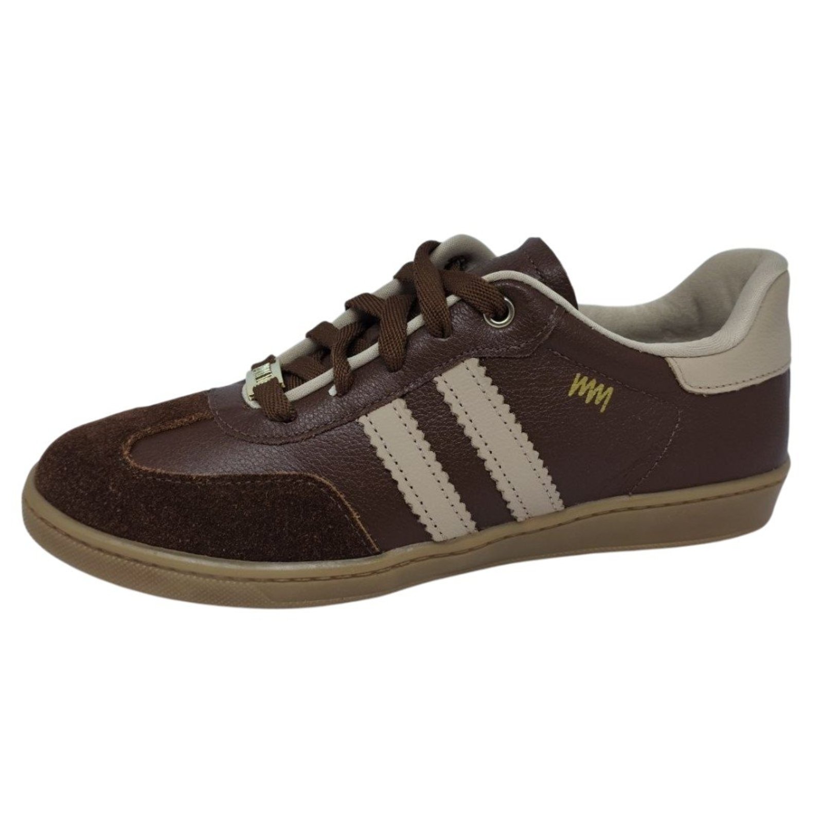 Tenis Feminino Couro Dia a Dia Vintage Casual Marina Mello