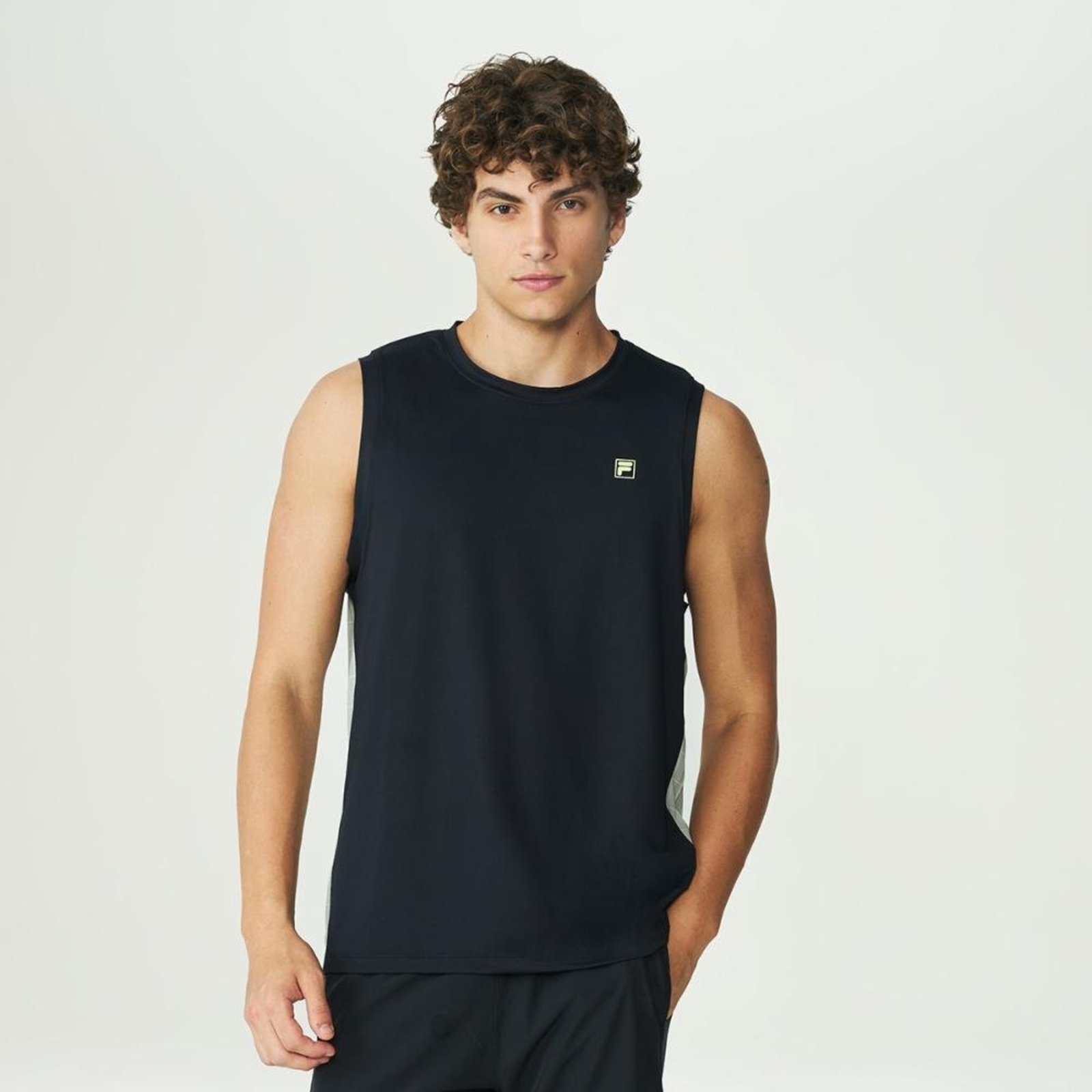 Camiseta Sem Manga Fila Grid Match Masculina Incolor