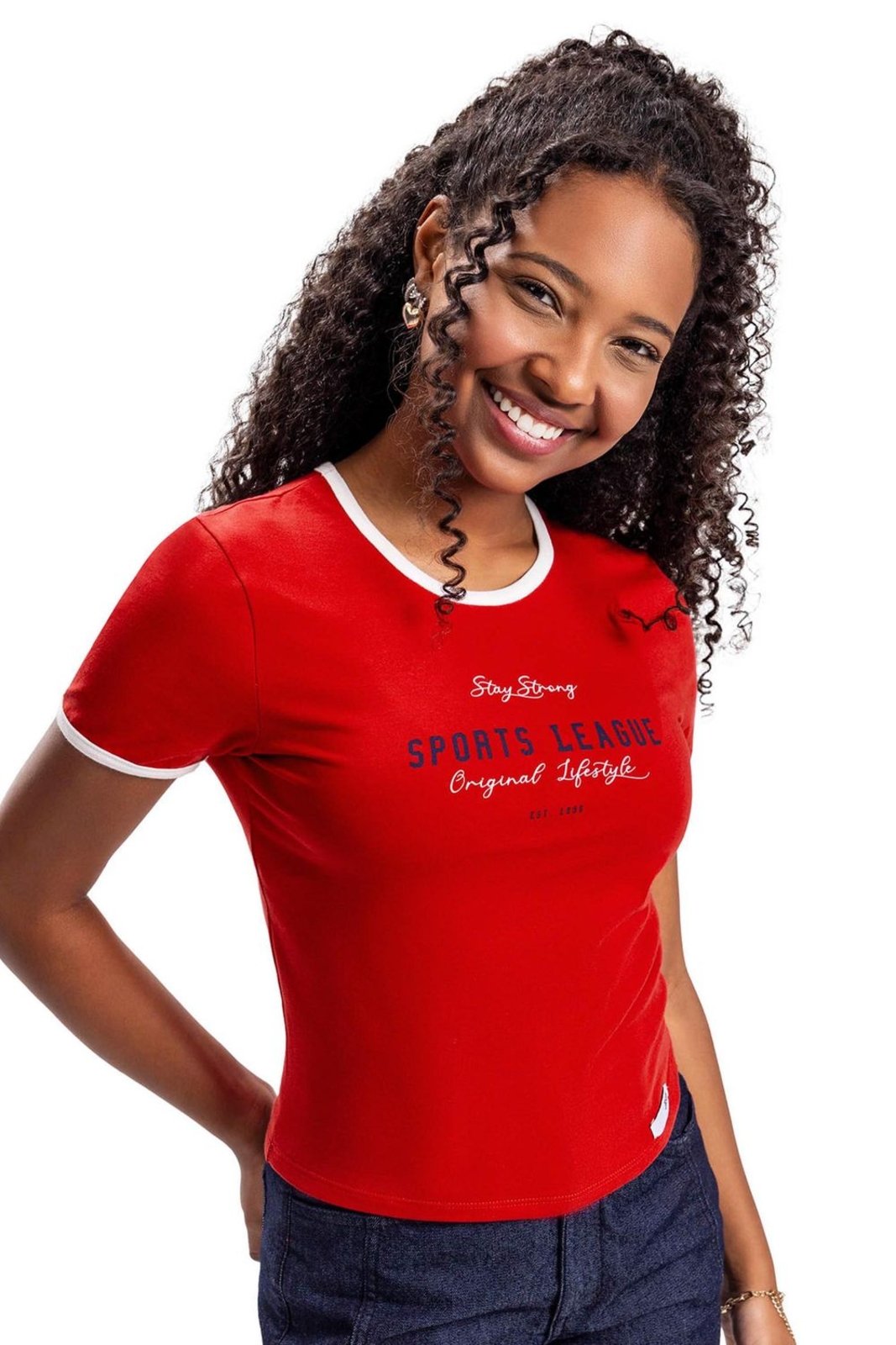 Infantil - Blusa Juvenil Menina Sports Elian Beats Vermelho