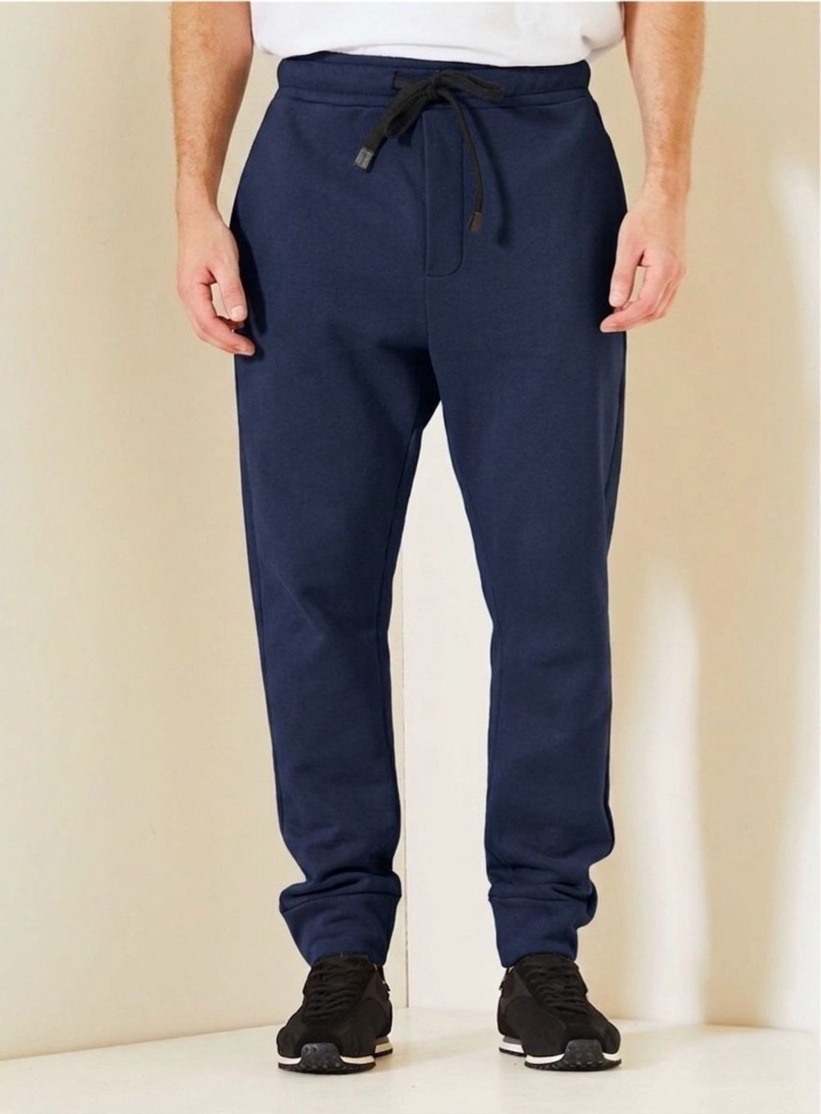 Calça Jogger Masculina com Cordão Contrastante Triton Azul Darkness