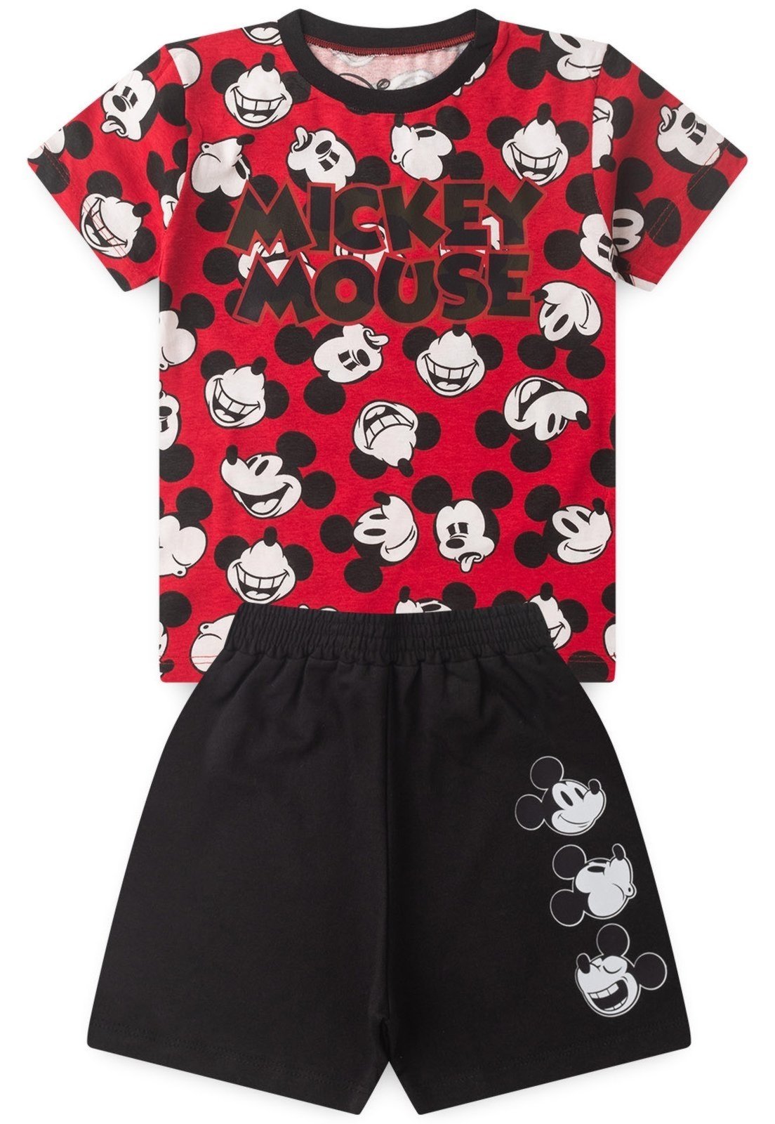 Infantil – Conjunto Masculino Bermuda e Camiseta Mickey