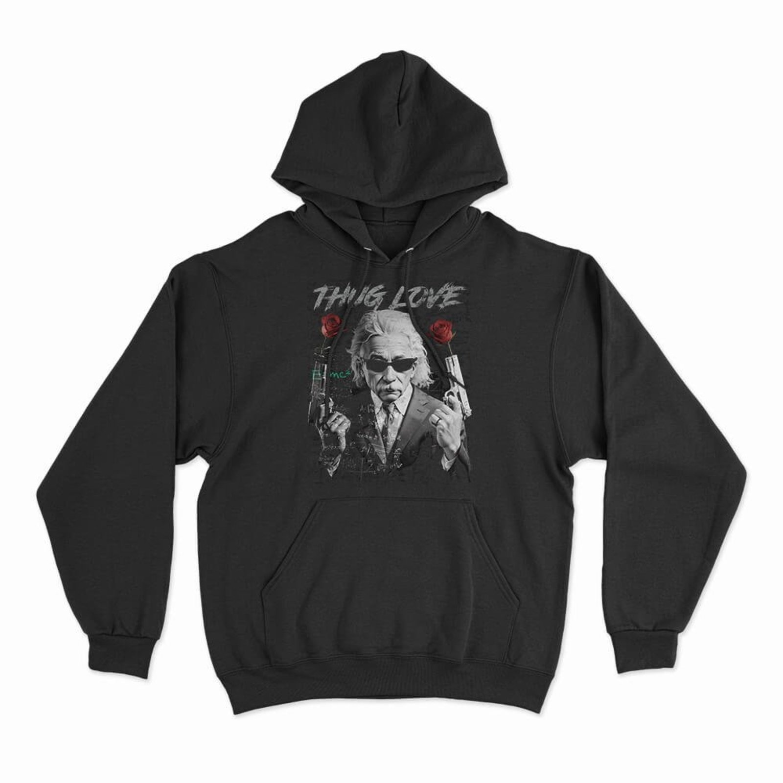 Moletom Com Capuz Thug Love - Preto - Casual - Studio Geek