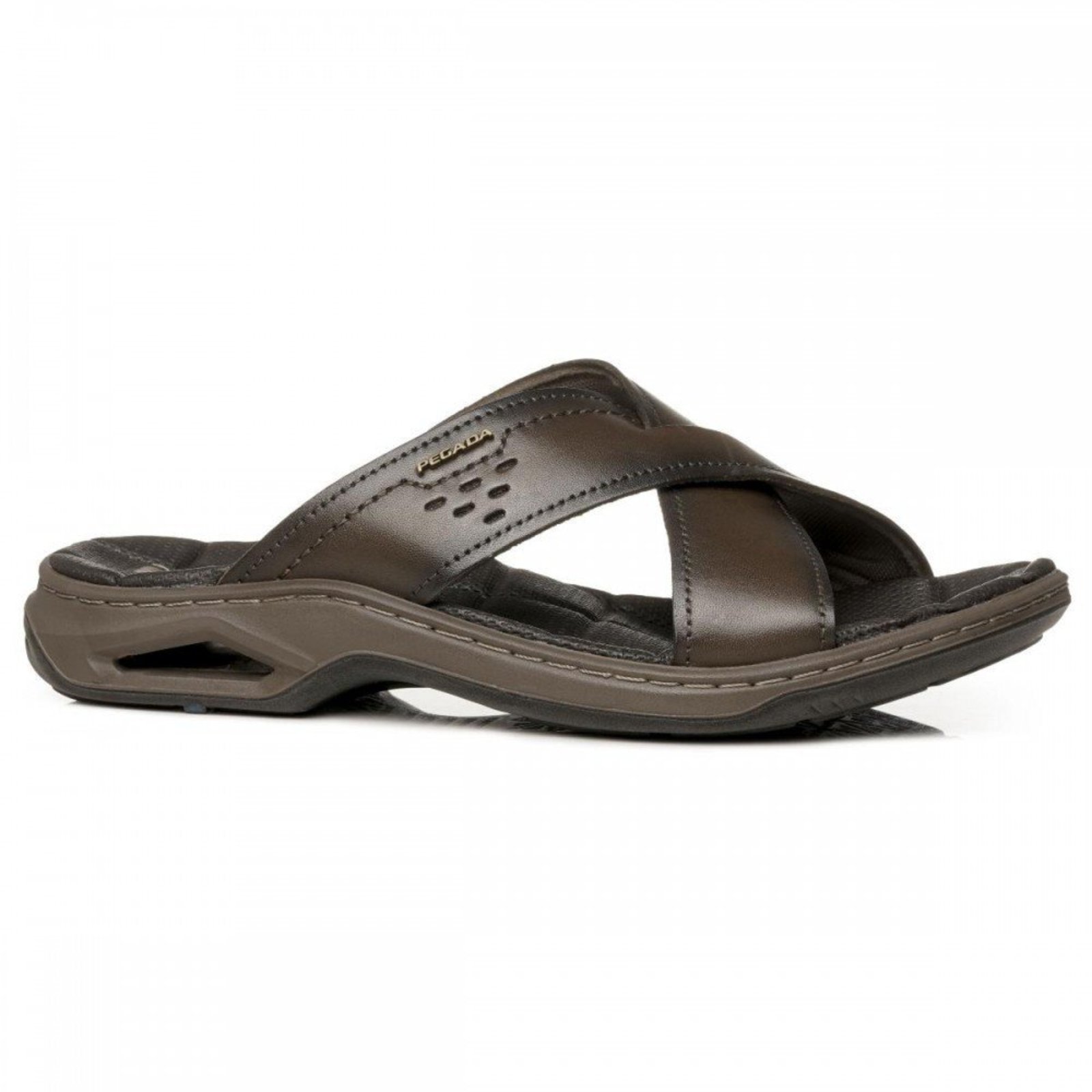 Chinelo Pegada 133239-02 Ortopédico Masculino Pegada Marrom