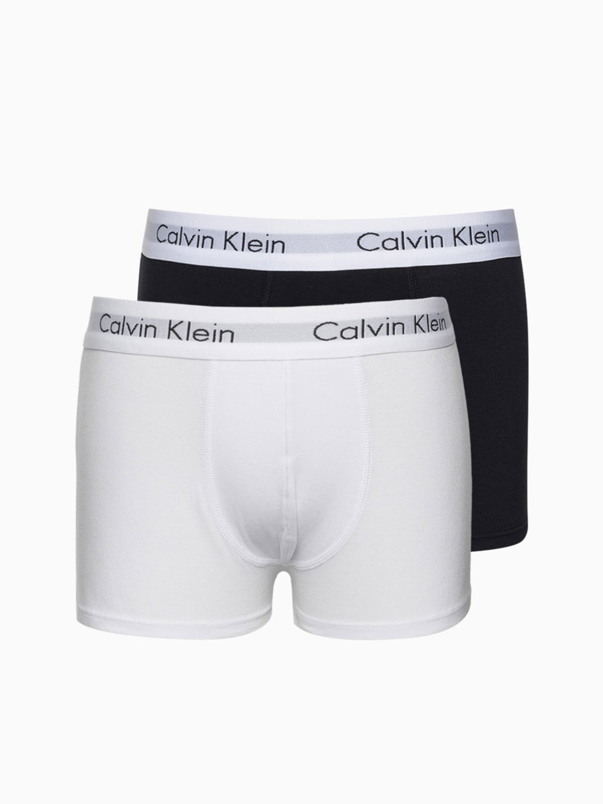 Kit 2 Underwear Trunk Classic Costura Frontal Elástico Preto Cueca Calvin Klein - Calvin Klein Underwear