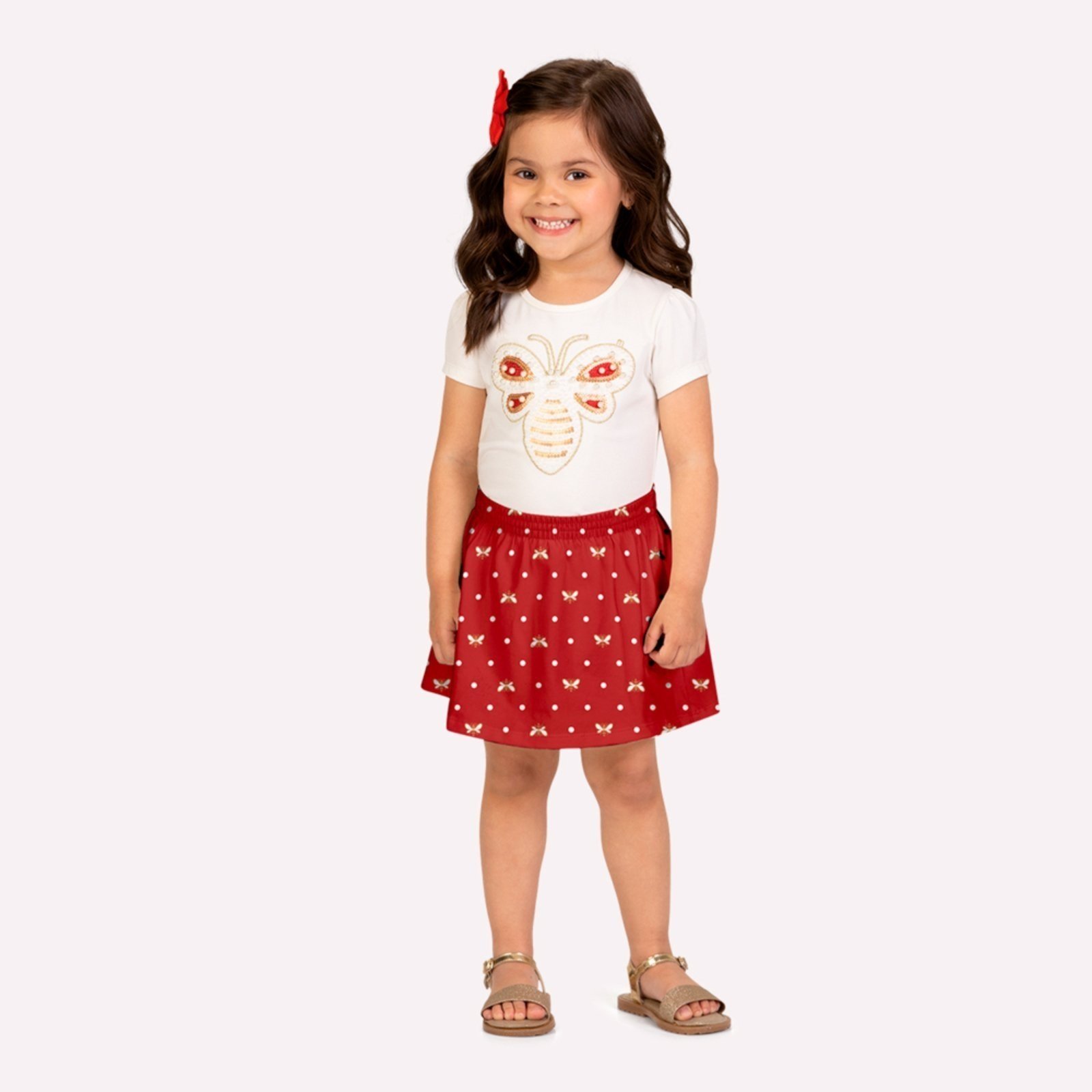 Infantil - Conjunto Menina com Pérolas Milon