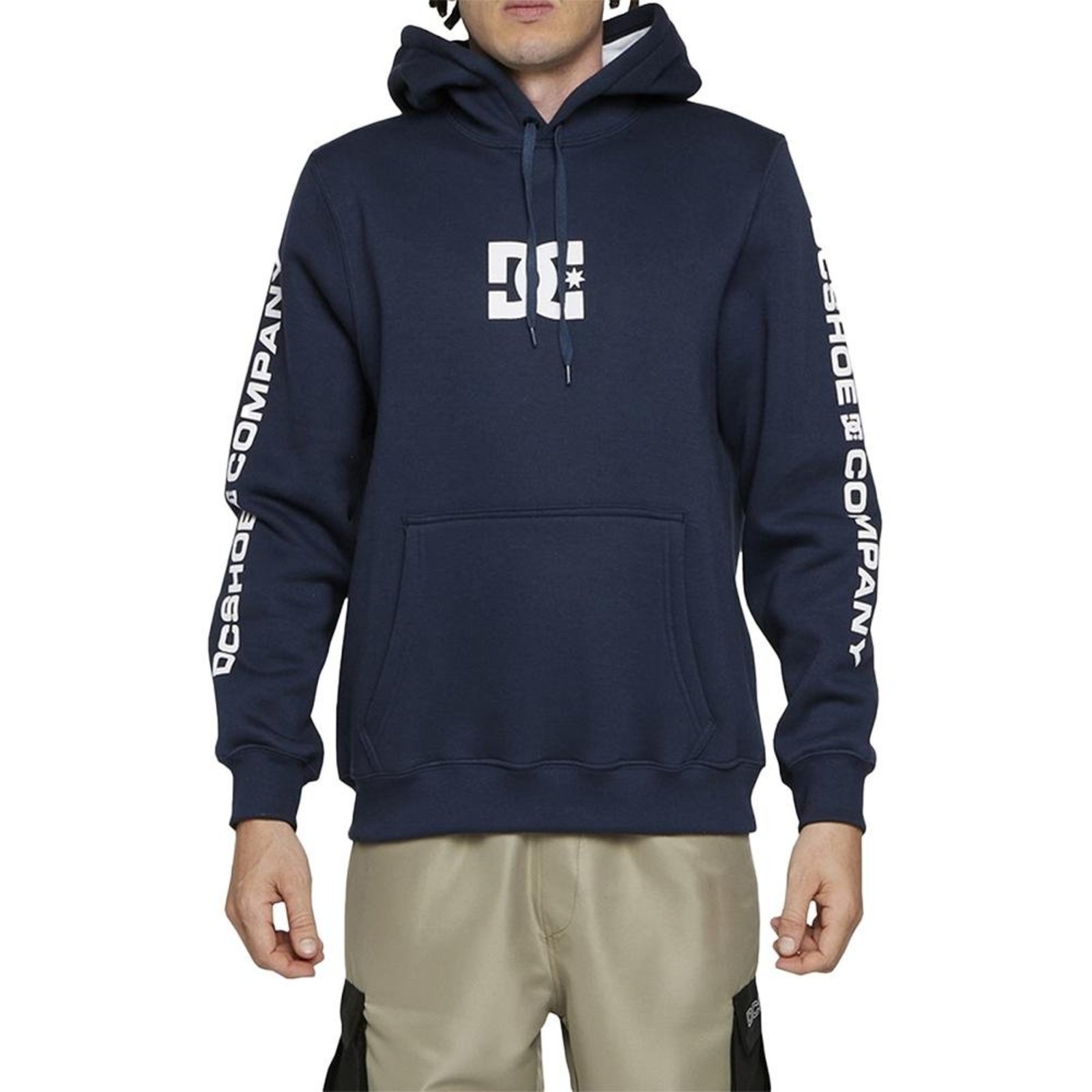 Moletom DC Shoes Canguru DCShoecousa Sleeve WT24 Marinho