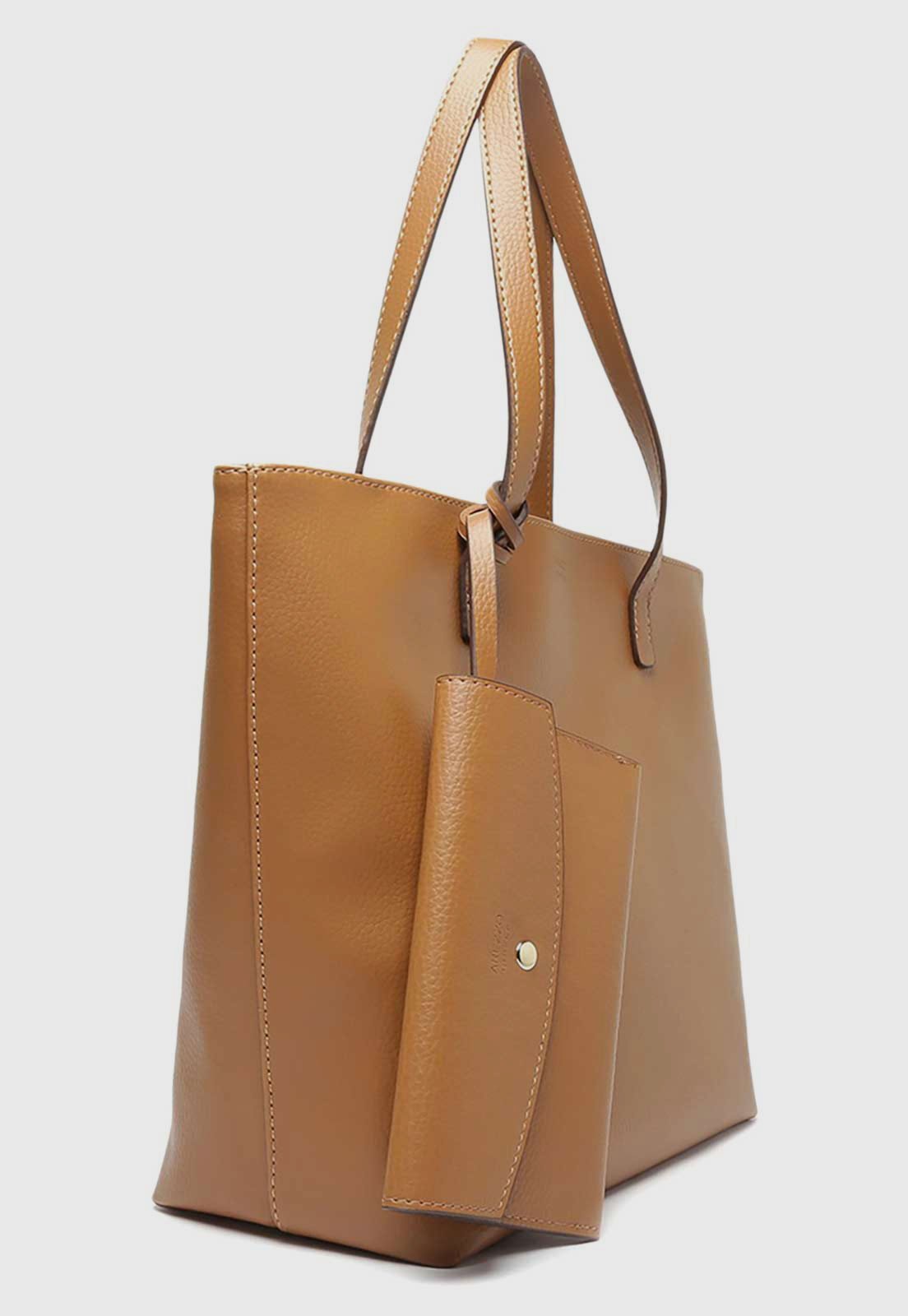 Vista 3 Bolsa Tiracolo Arezzo Shopping caramelo caramelo