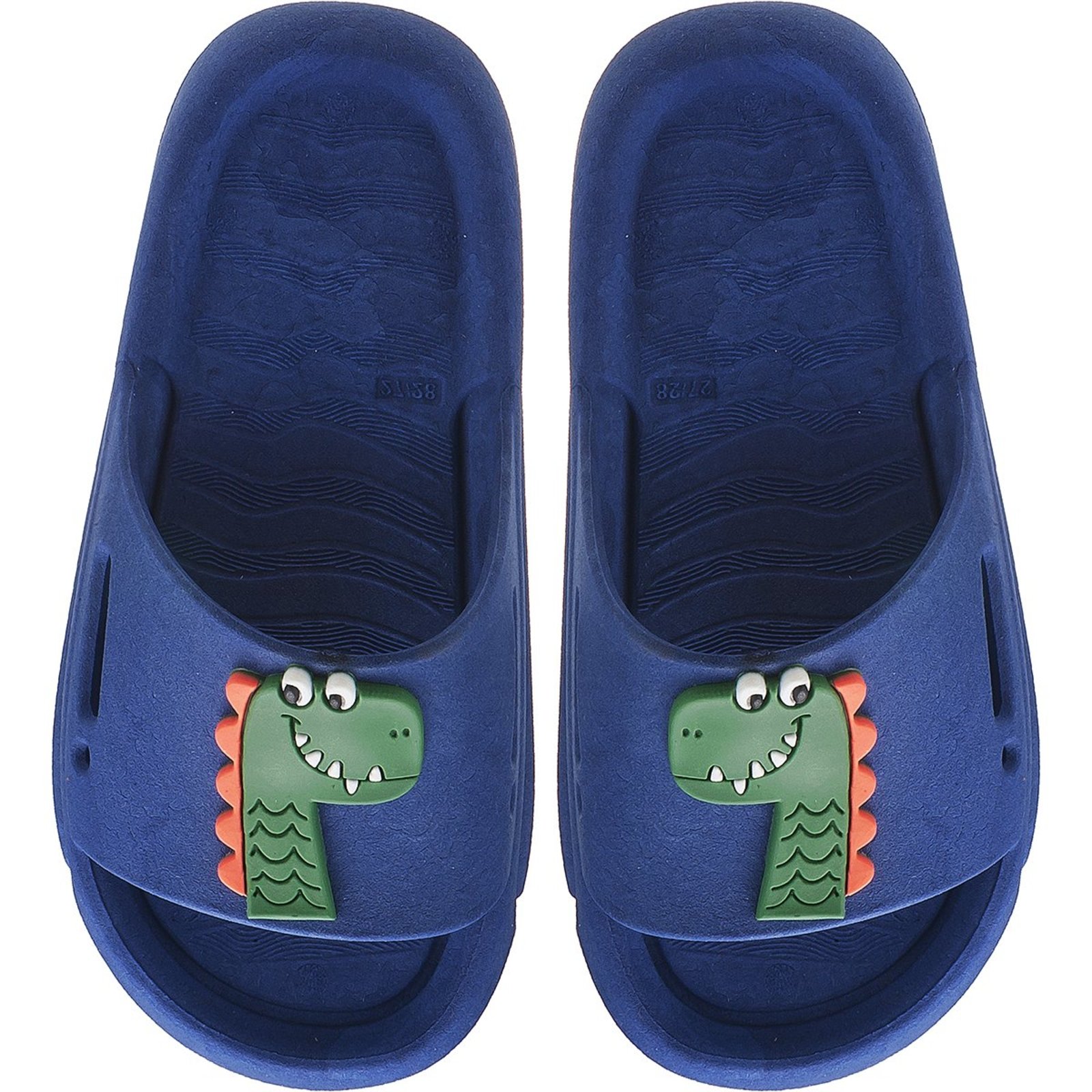 Infantil - Chinelo Nuvem Slide Dinossauro Marinho tep