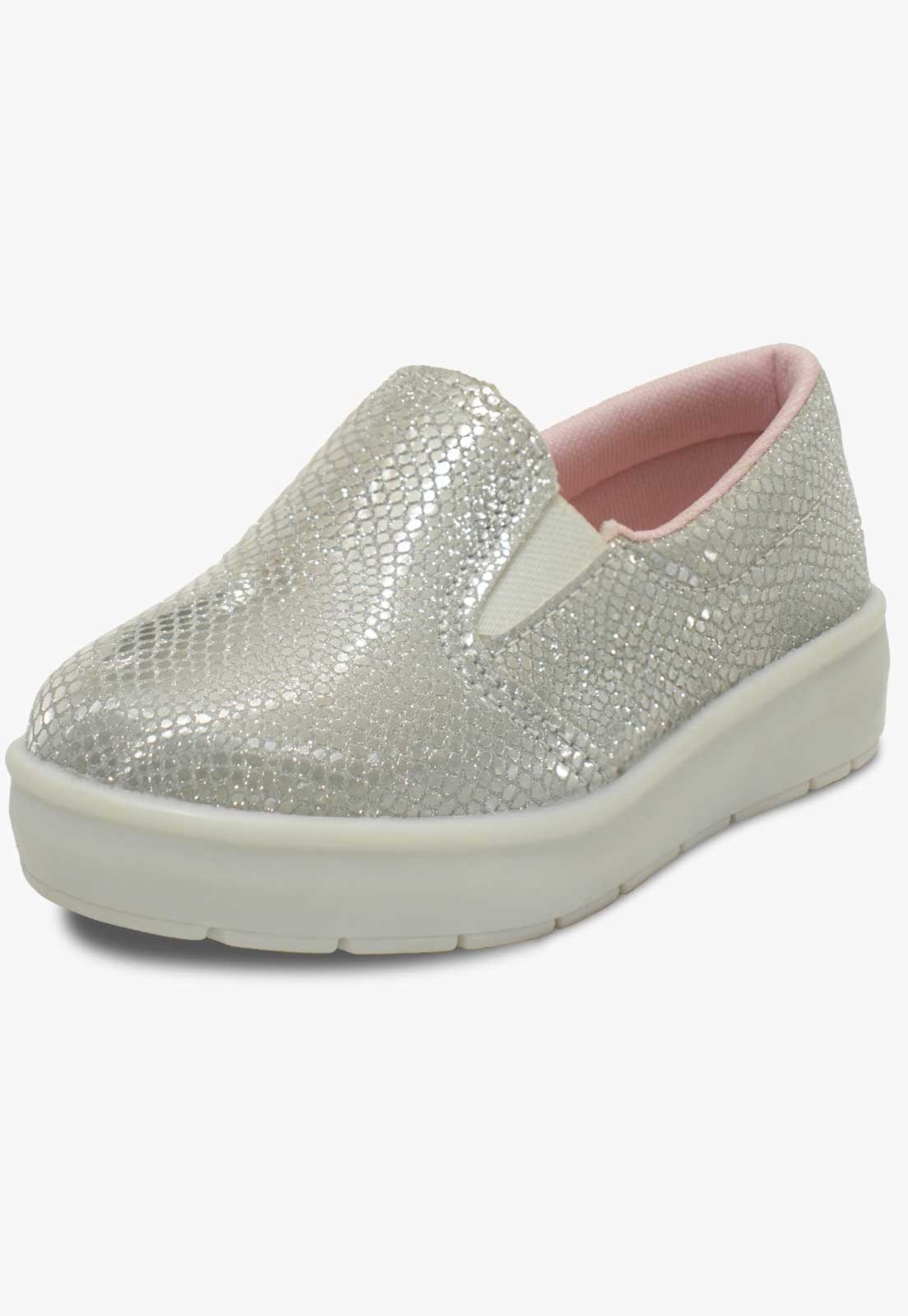 Vista 2 Infantil - Tenis Iate Feminino Pópidi Slip On Menina dourado Pópidí dourado