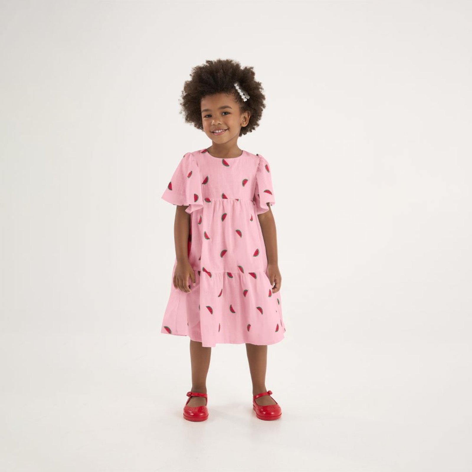 Infantil - Vestido Rosa Primeiros Passos Pulla Bulla Menina - 53713-1