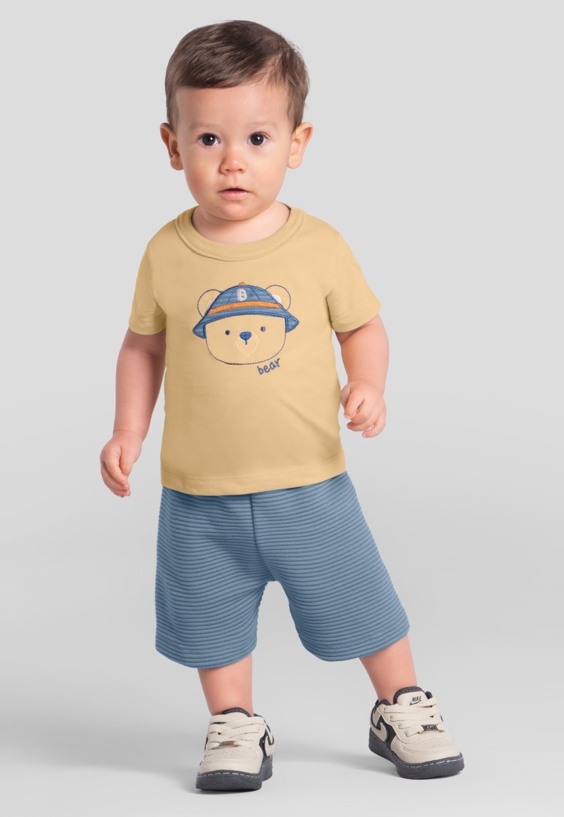 Infantil - Conjunto menino com bordado Brandili Baby
