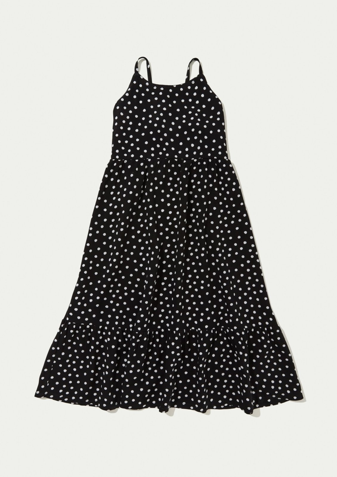 Vista 2 Infantil - Vestido Midi Com Alças Finas Hering Hering Kids preto Hering Kids preto