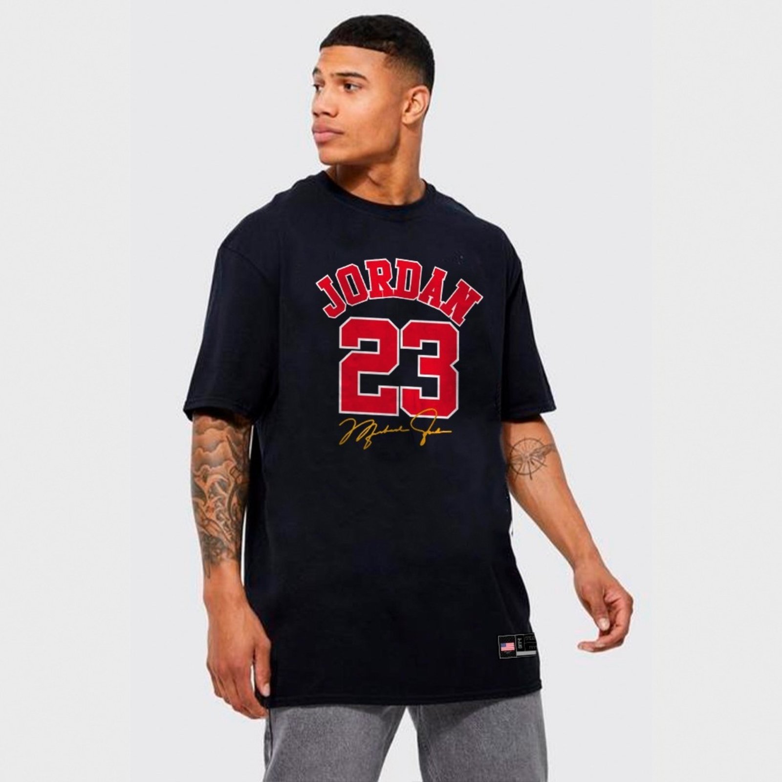 Camiseta Streetwear preta Off-Y 23