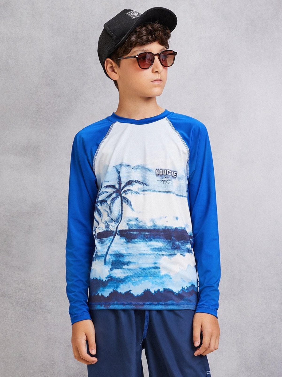 Infantil - Camiseta Uv Azul
