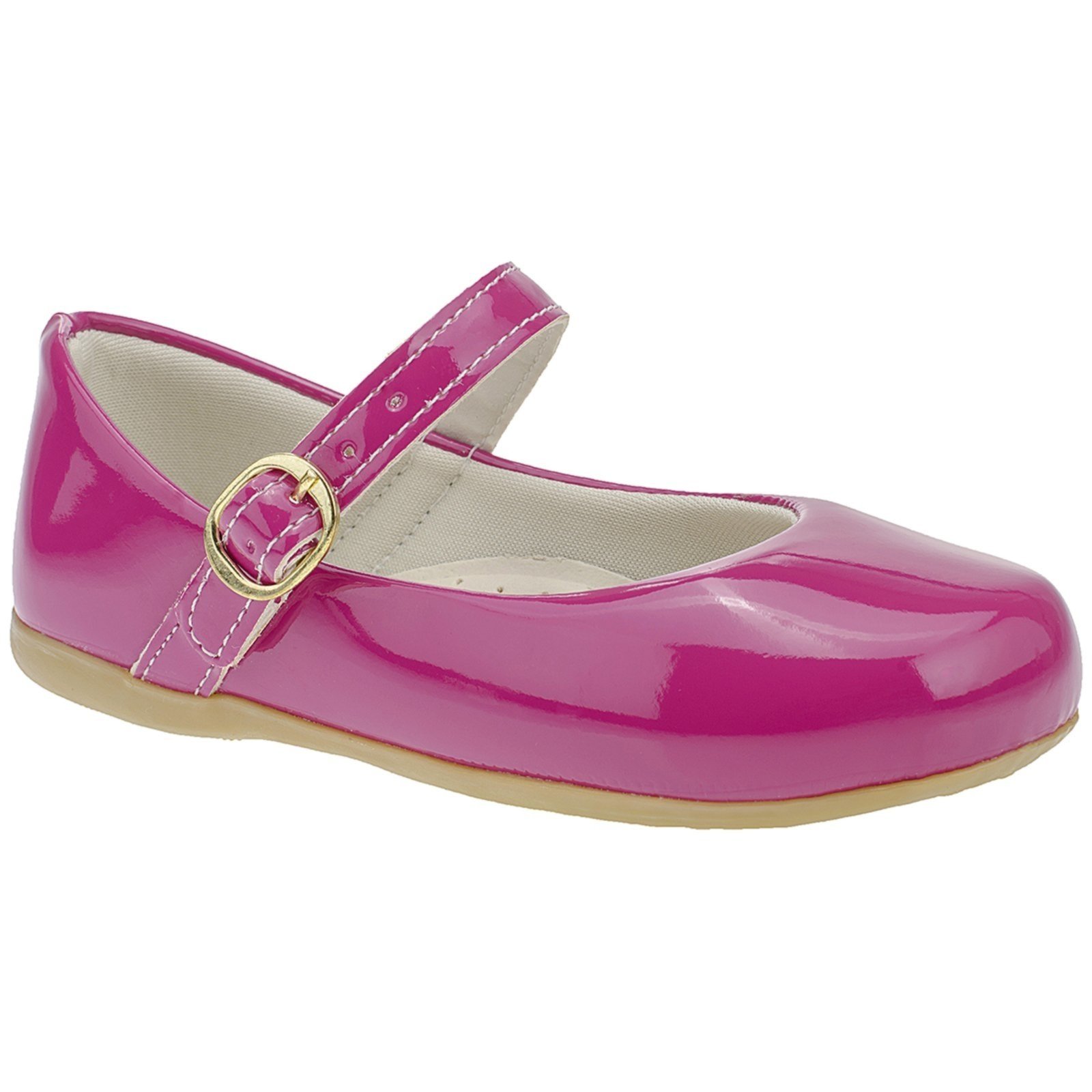 Infantil – Sapatilha Veniz Rosa Shock Feminina Menina Confortavel