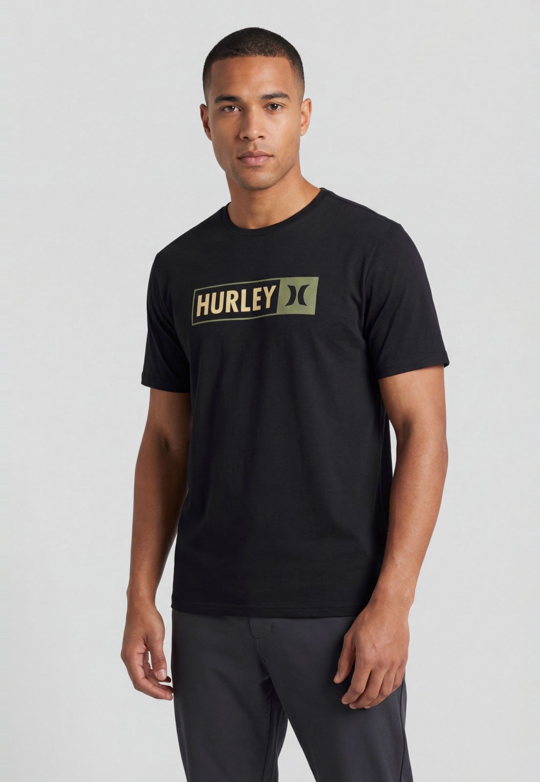 Camiseta Masculina Hurley Silk Track Preta