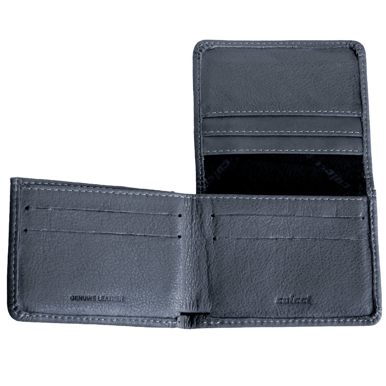Vista 3 Carteira Couro Colcci Triple Masculino preto Colcci preto