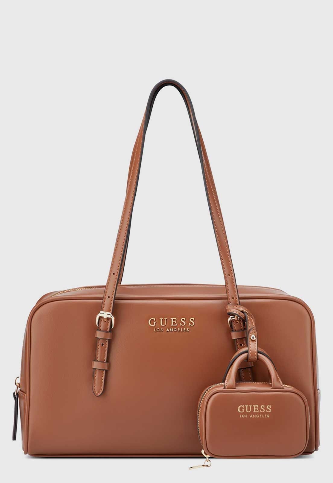 Kit 2 Bolsas Femininas Guess Estruturada Marrom