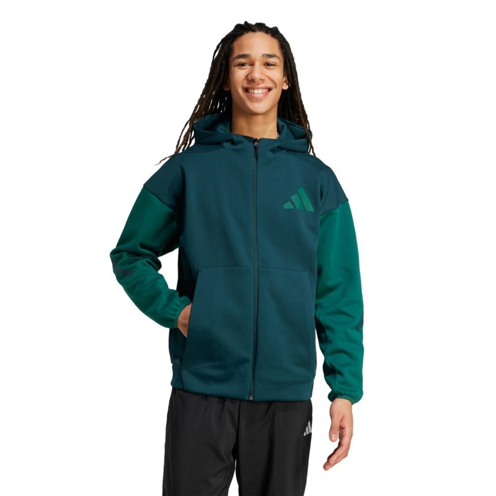 Moletom Capuz adidas Z.N.E. Full-Zip adidas Sportswear Verde