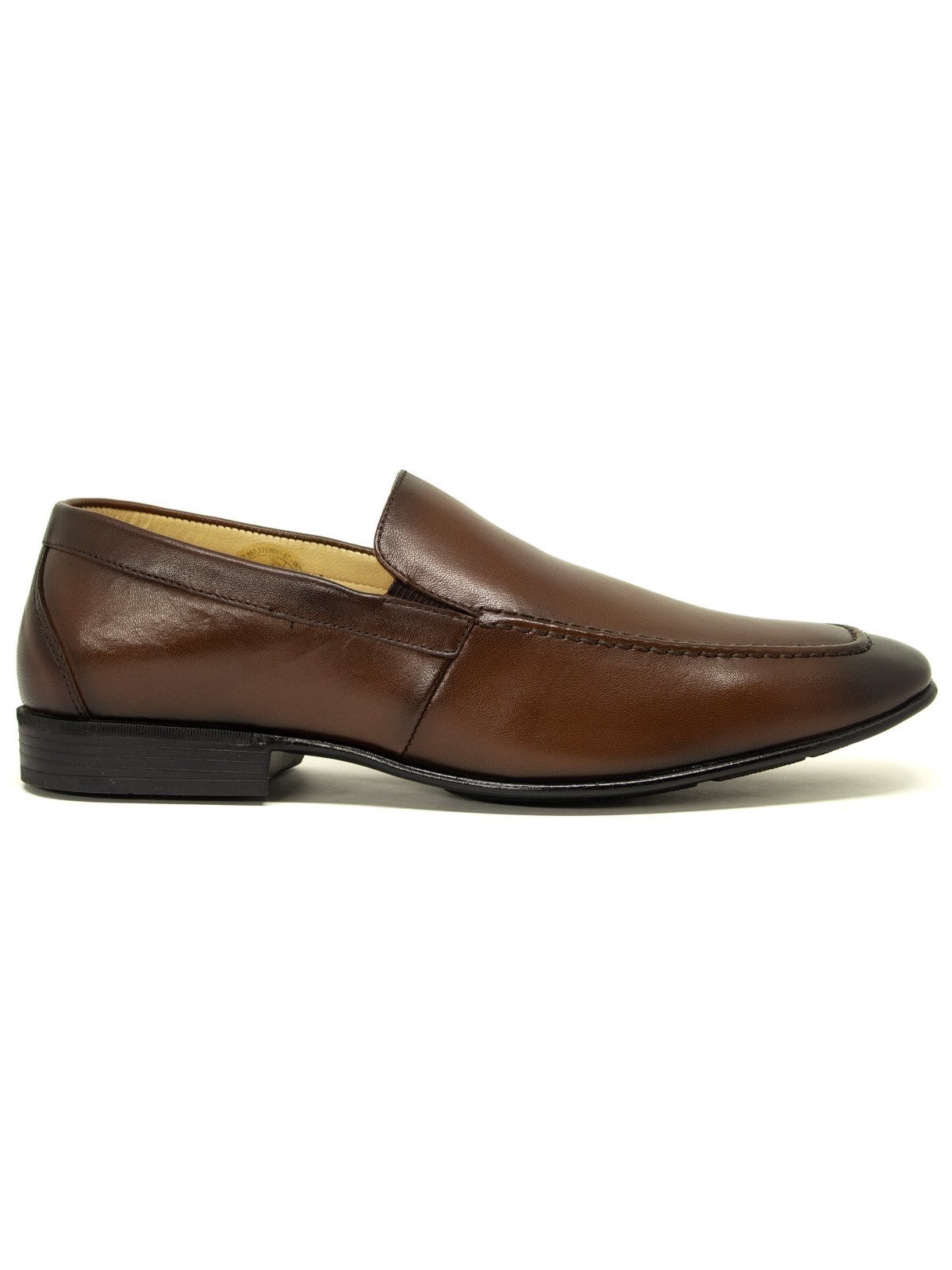 Sapato Social Jota Pe AirBag Clássico Couro Liso Marrom Dark Brown