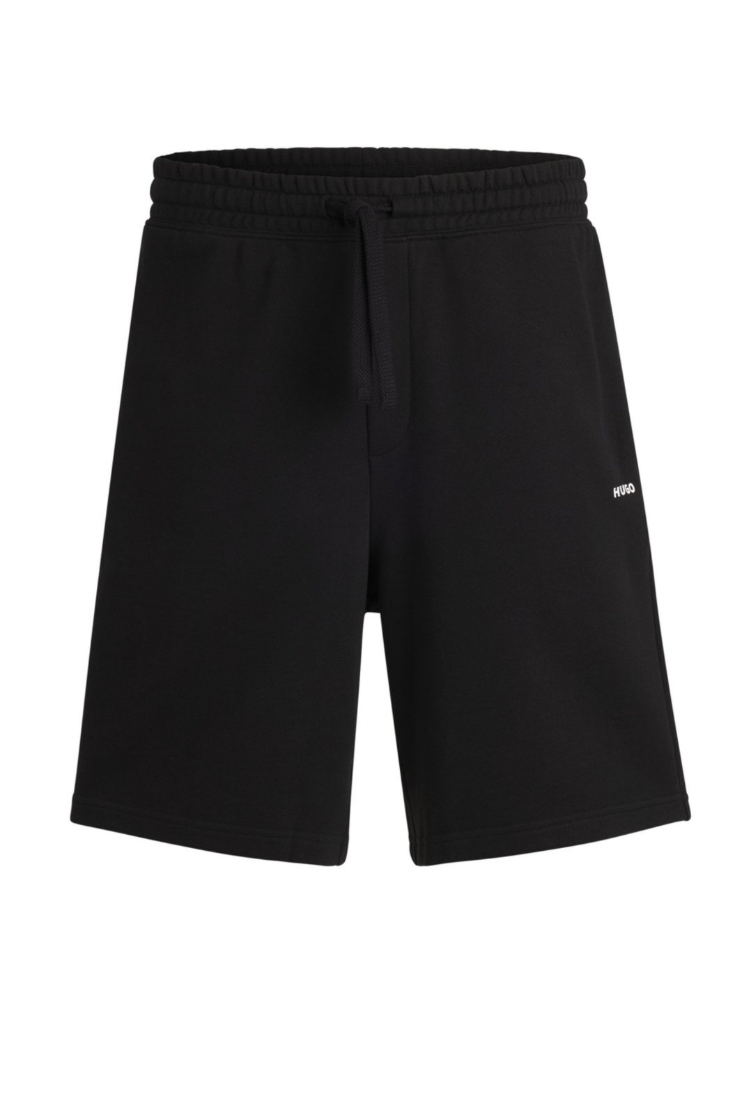Shorts De Ajuste Descontraído Em Algodão Com Estampado De Logo