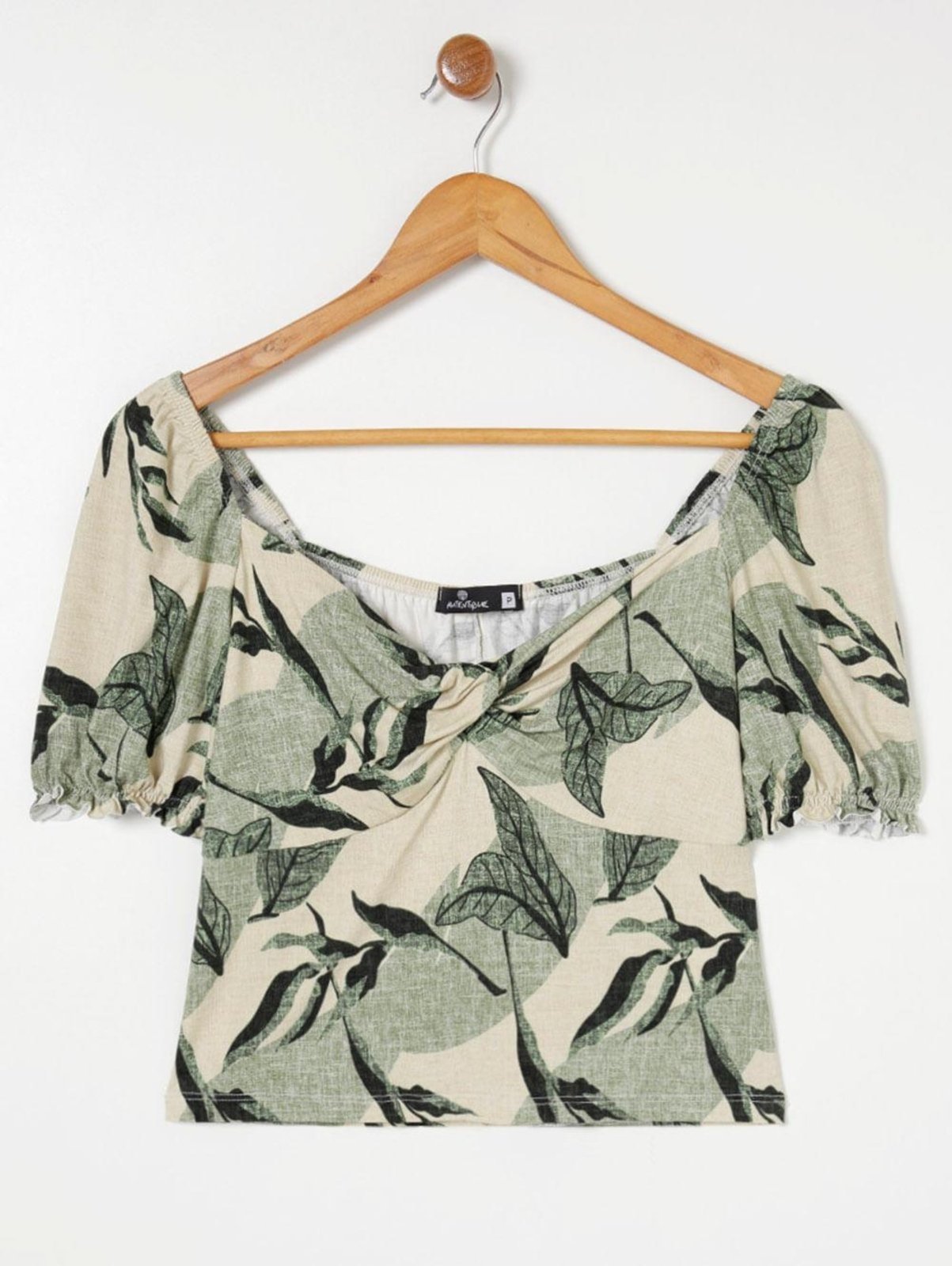 Vista 2 Blusa Manga Curta Autentique Feminina Verde unico verde Autentique unico verde